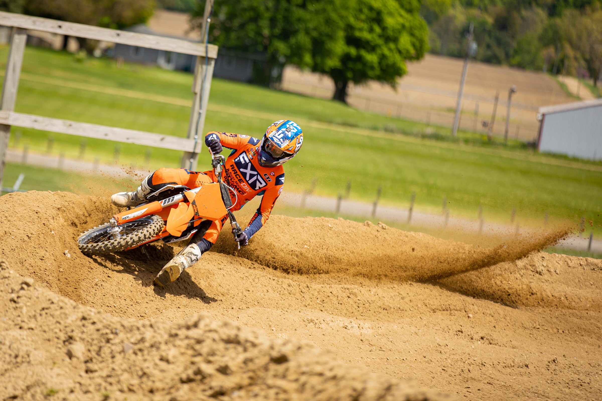 Kris Keefer in action on the 2023 KTM 450 SX-F.