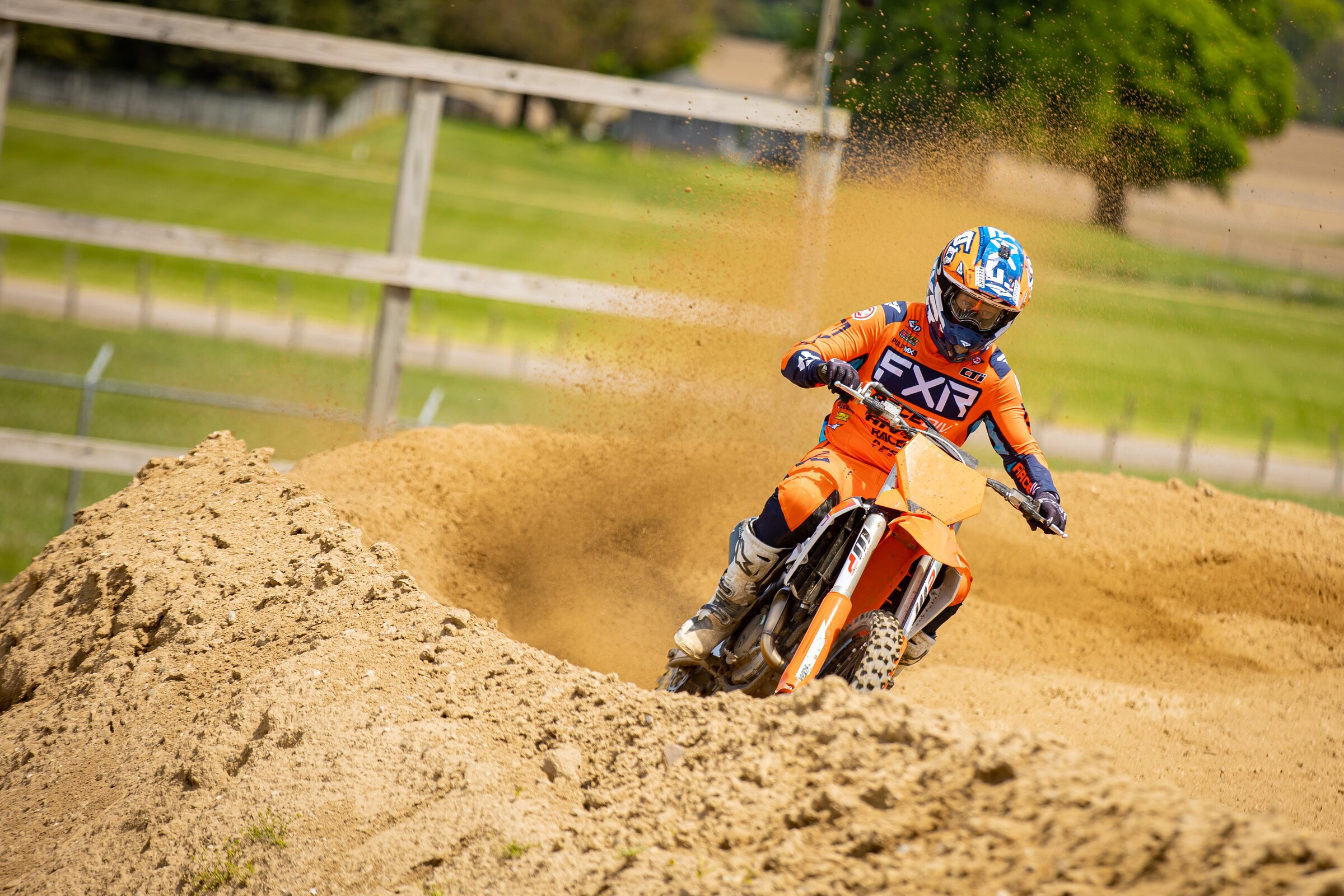 Kris Keefer in action on the 2023 KTM 450 SX-F.