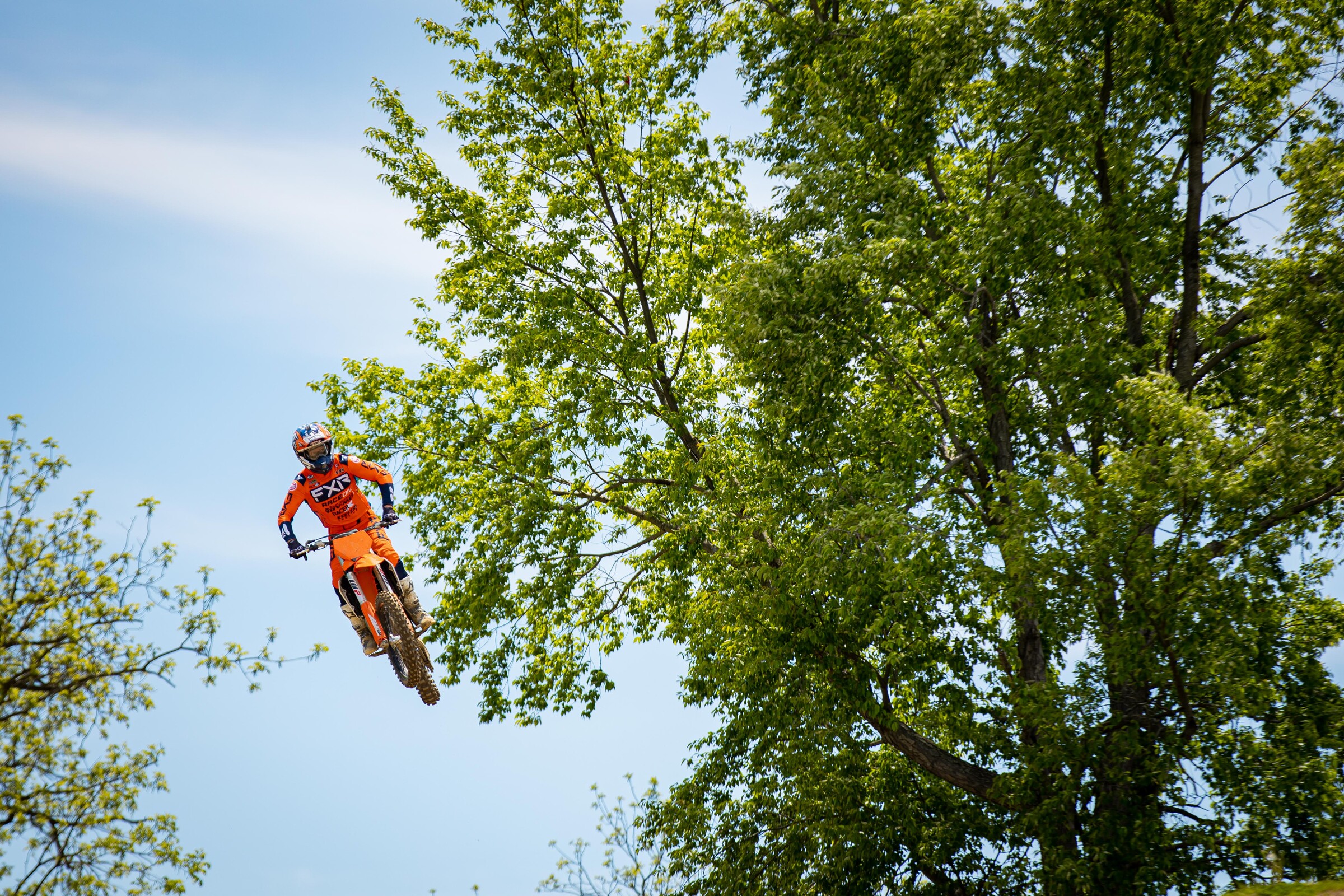 Kris Keefer in action on the 2023 KTM 450 SX-F.