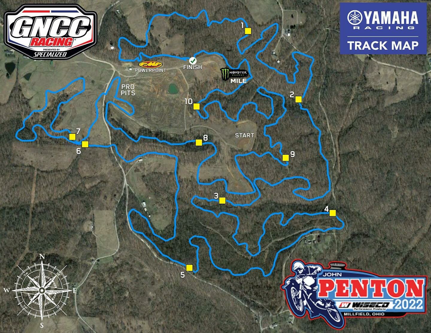 The 2022 John Penton GNCC layout.