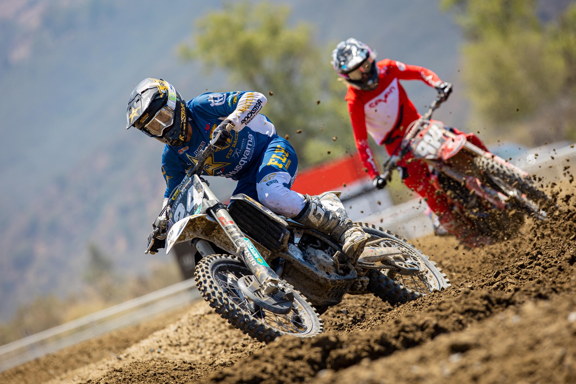 RJ Hampshire at the ride day at Fox Raceway at Pala on Tuesday.