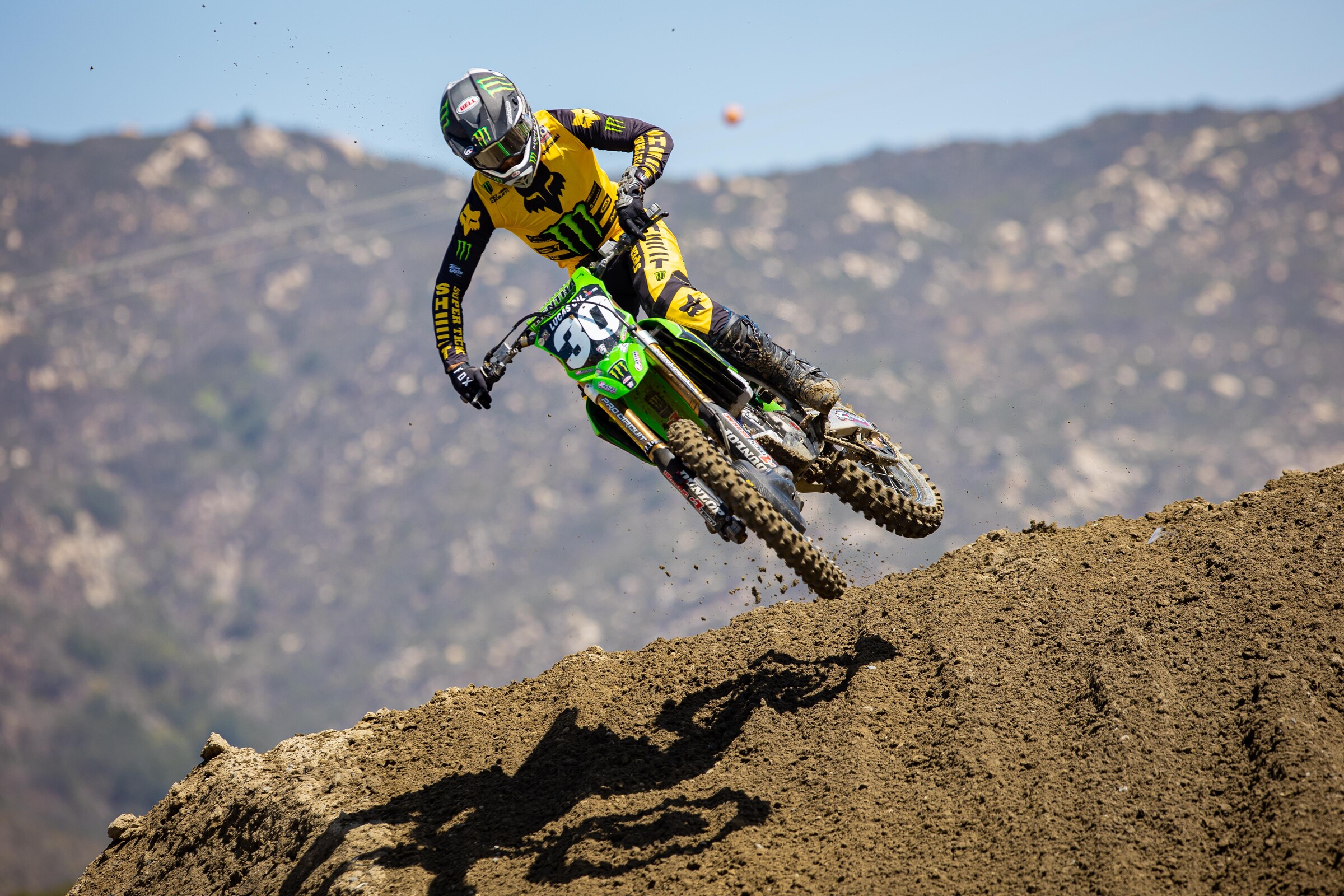 Jo Shimoda at the ride day at Fox Raceway at Pala on Tuesday.