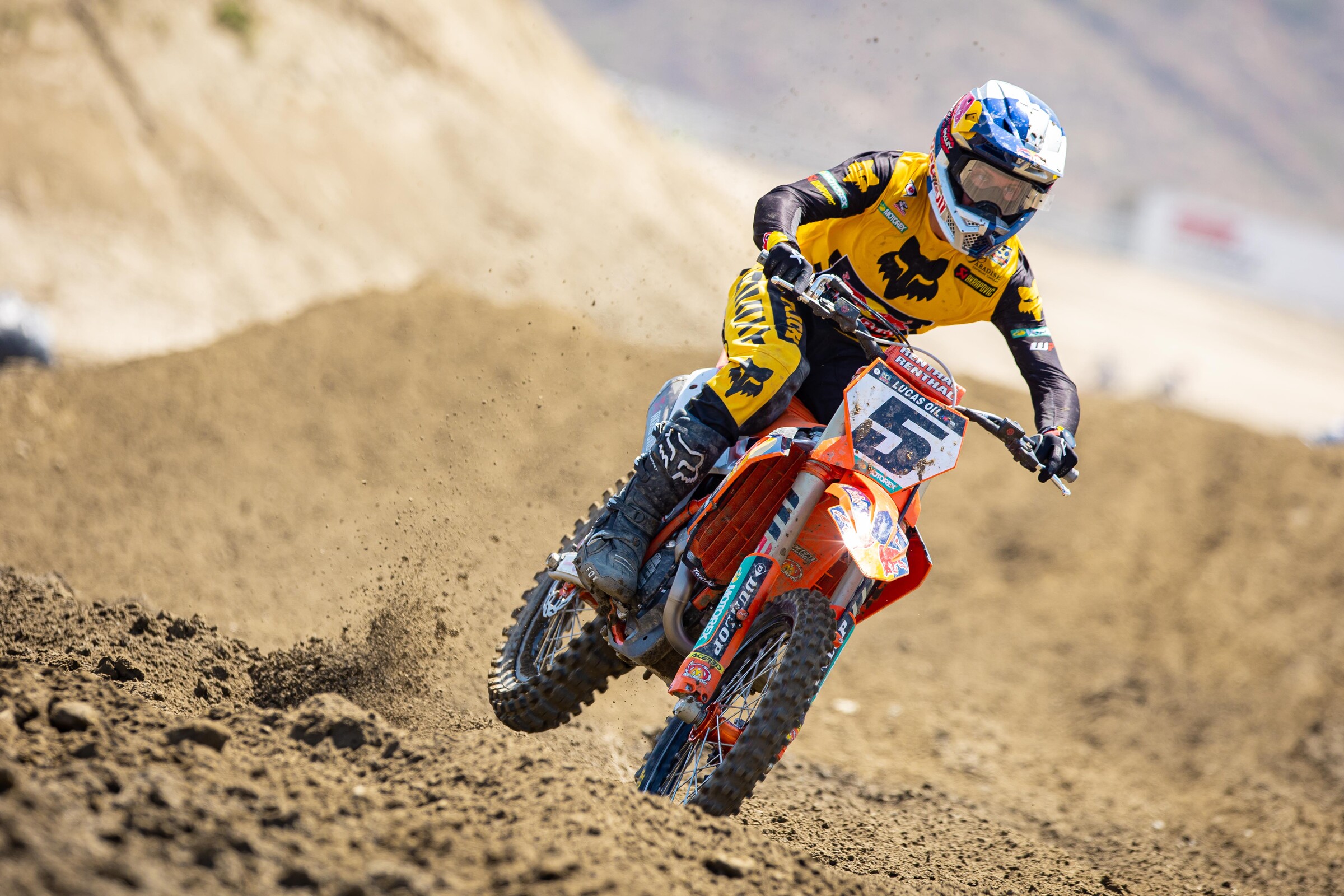 Ryan Dungey on the preseason ride day at Fox Raceway at Pala.