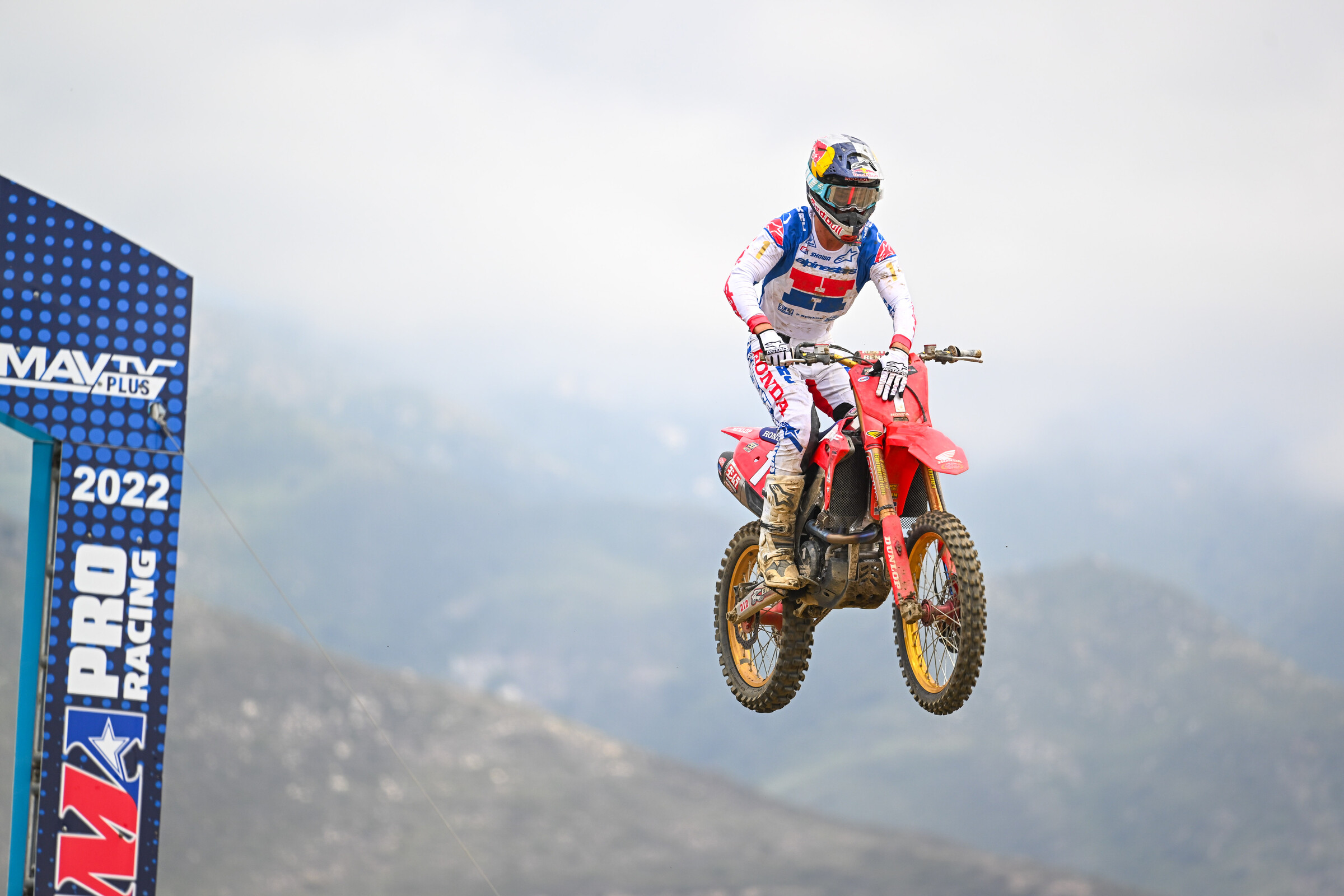 Jett Lawrence with the first moto victory.