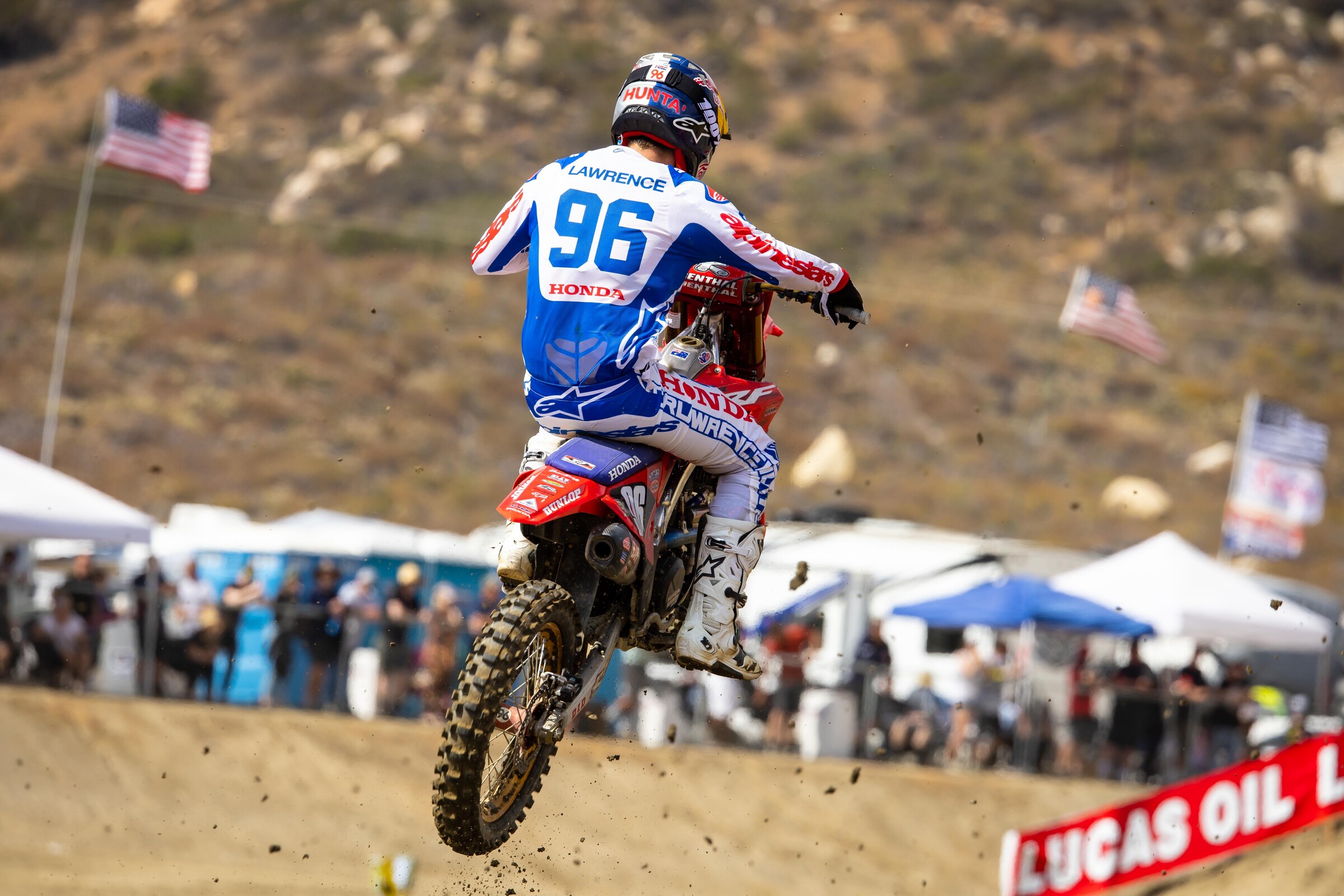 Hunter Lawrence helped make it a Honda sweep at Fox Raceway.