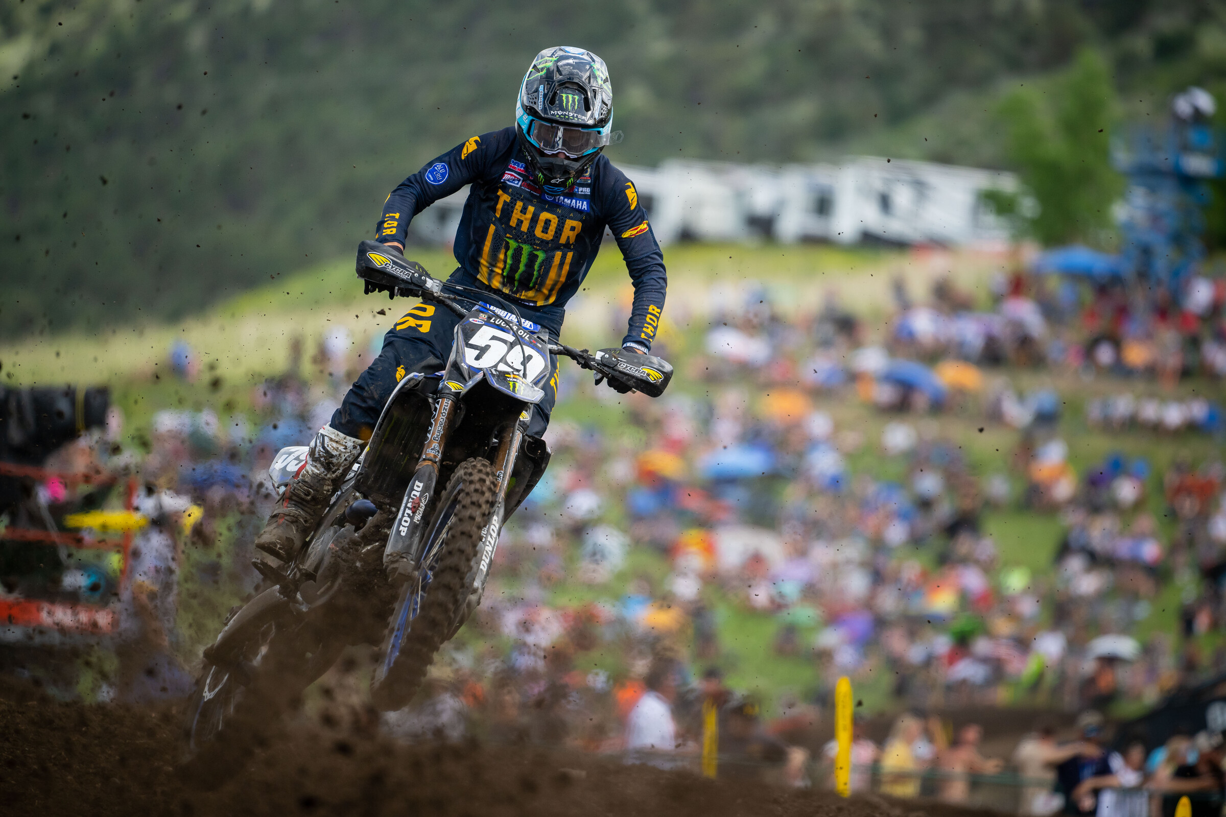 Kitchen finished 1-5 for third overall, his first overall podium in his ninth Pro Motocross event.
