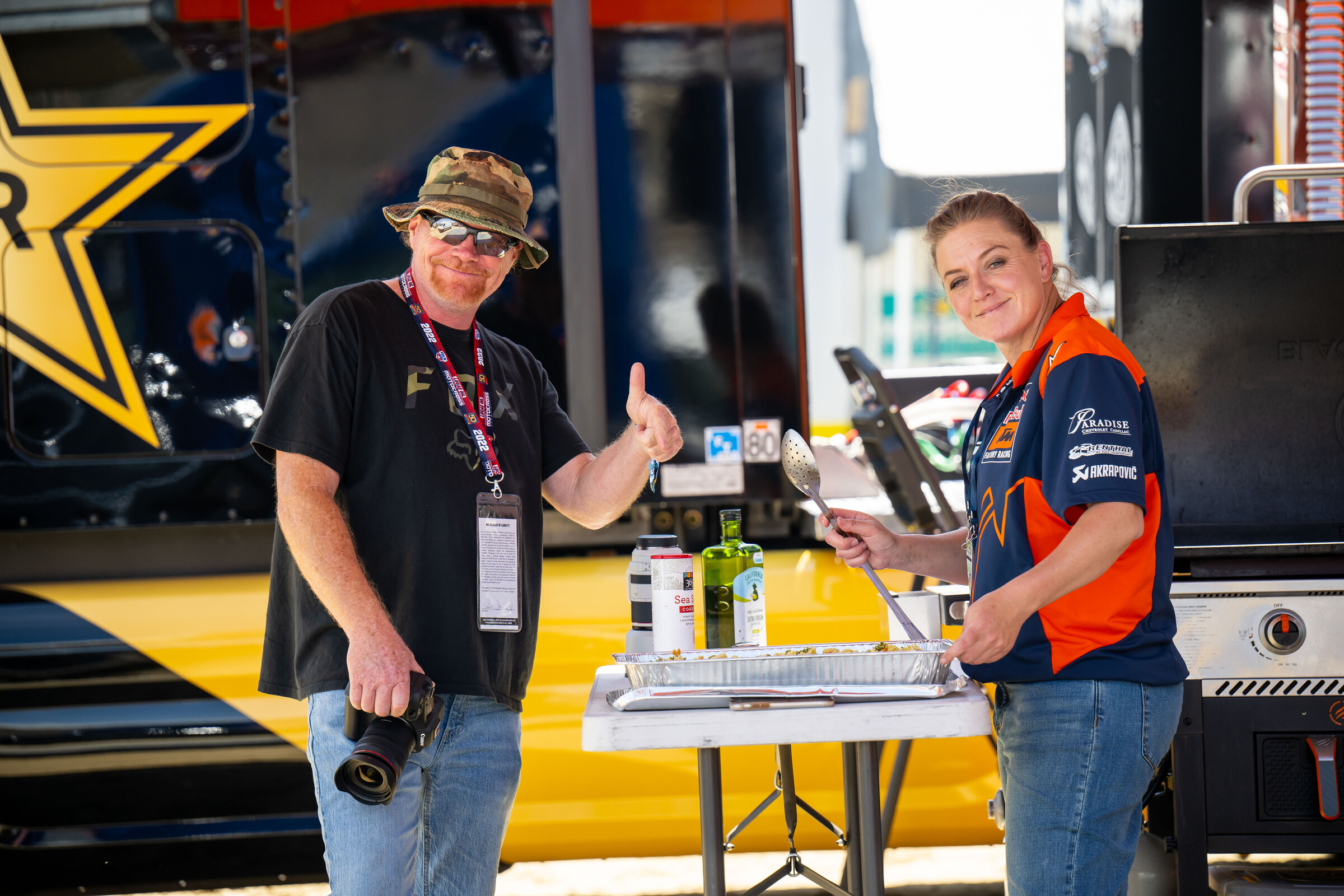 Align’s Rich Shepherd and  KTM’s Stephanie Nutt.