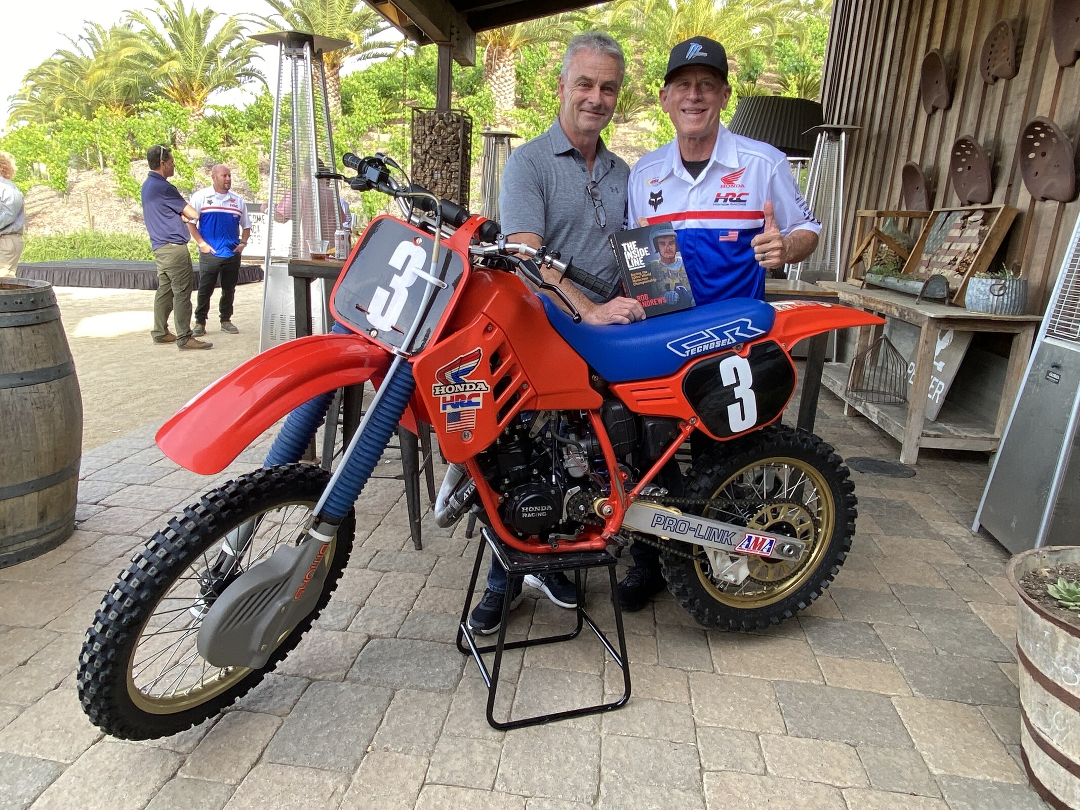 Fast old friends Rob Andrews  and Johnny O’Mara.