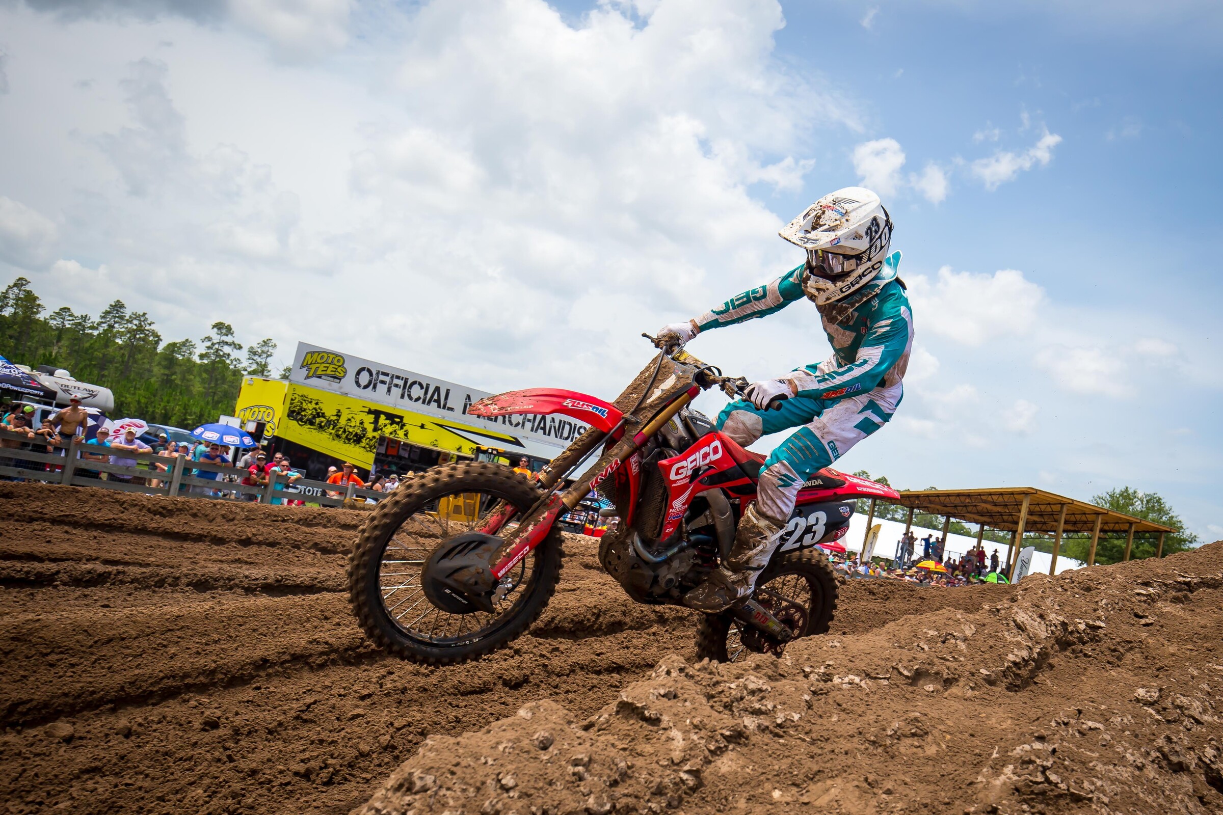 Chase Sexton at WW Ranch in Florida before he was overcome with heat exhaustion.