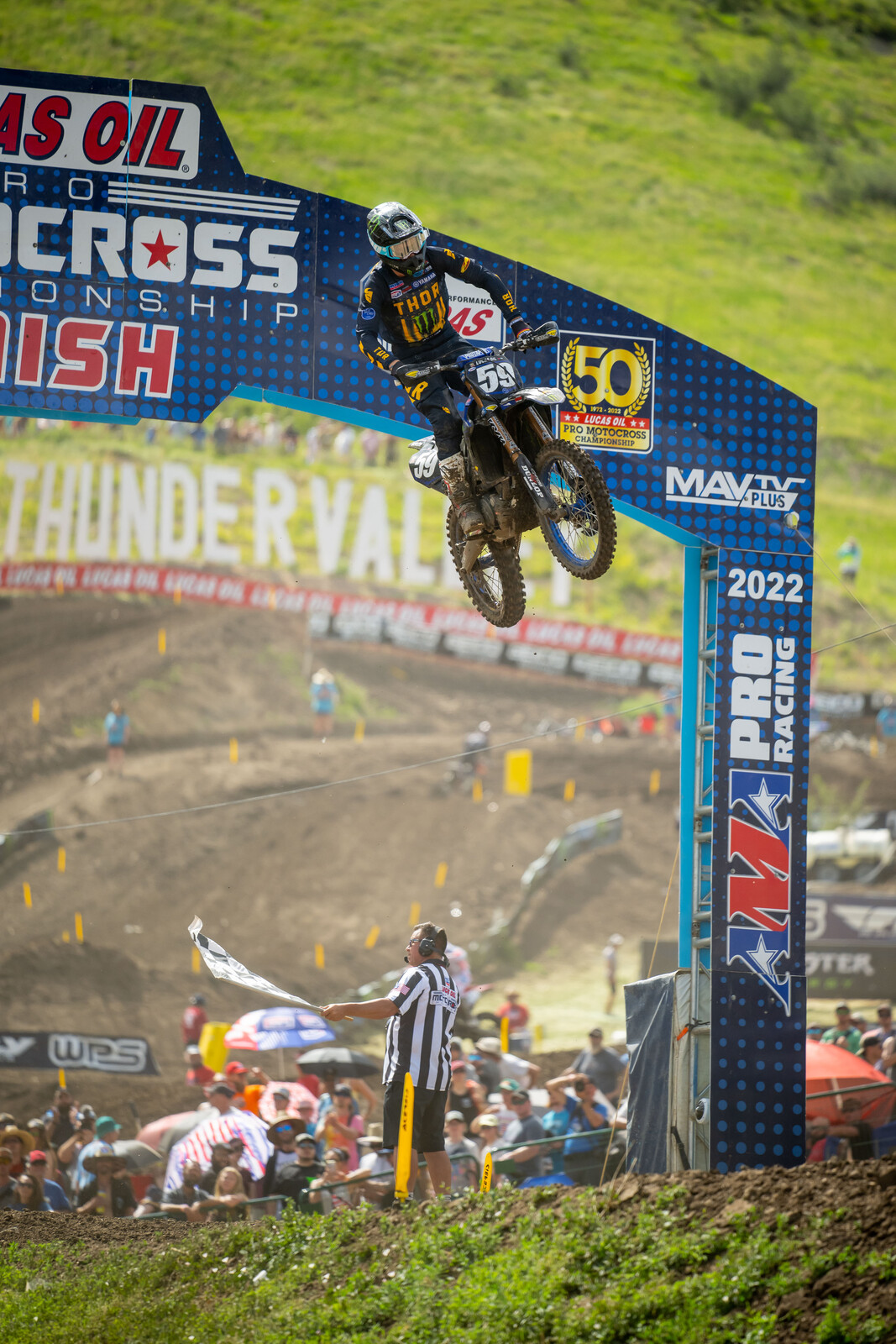 Kitchen taking his maiden moto win in the first moto.