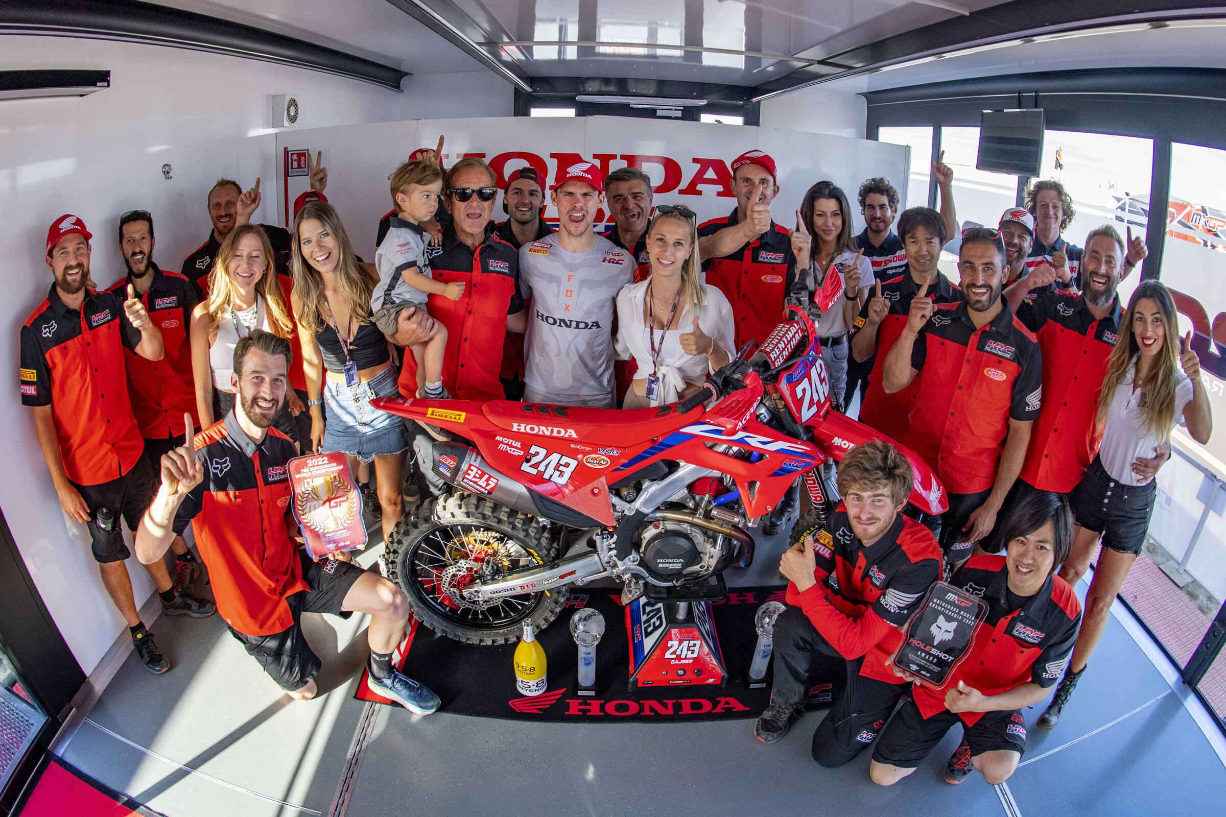The Honda HRC crew.
