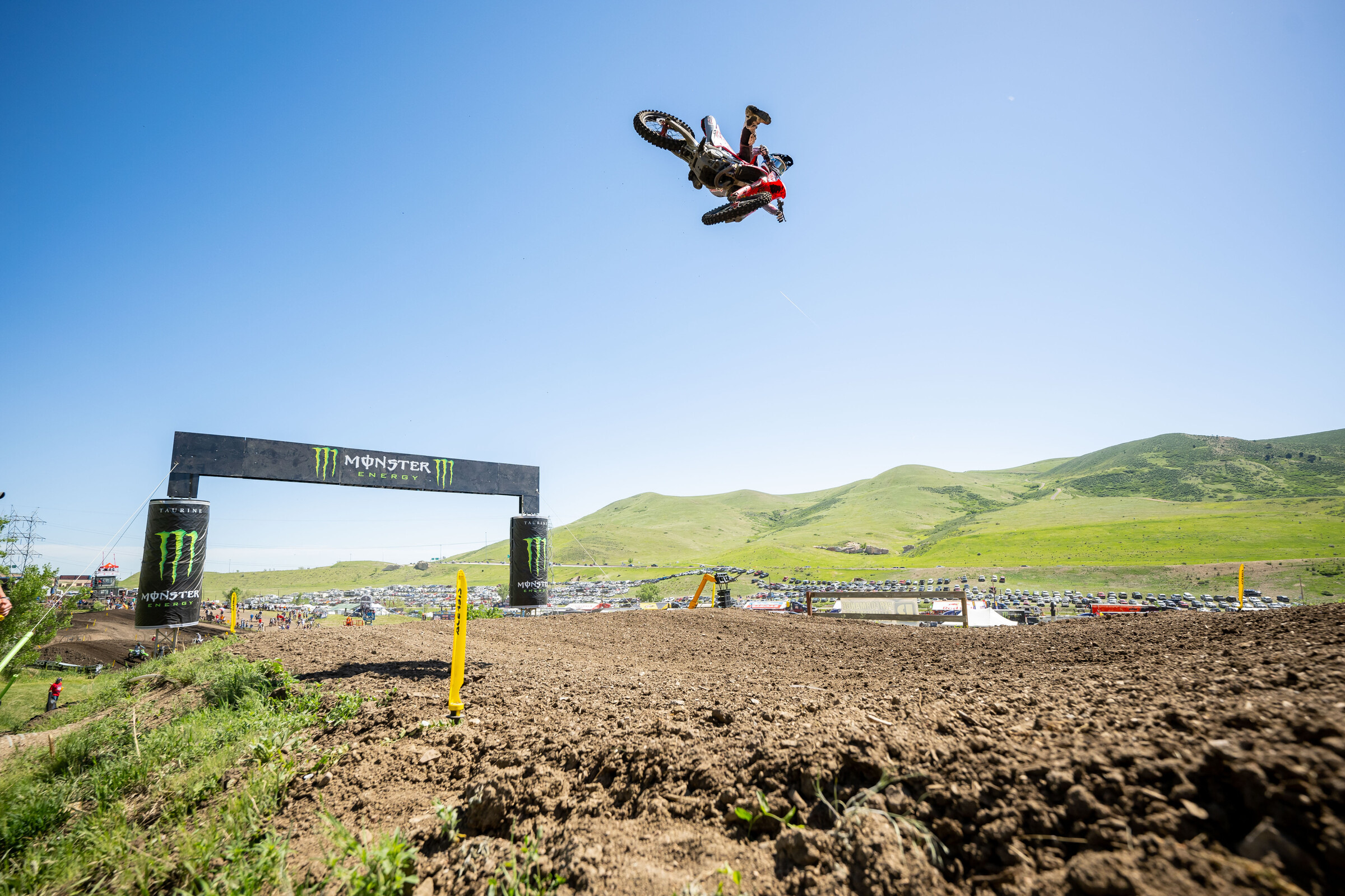 Chase Sexton getting loose at Thunder Valley.