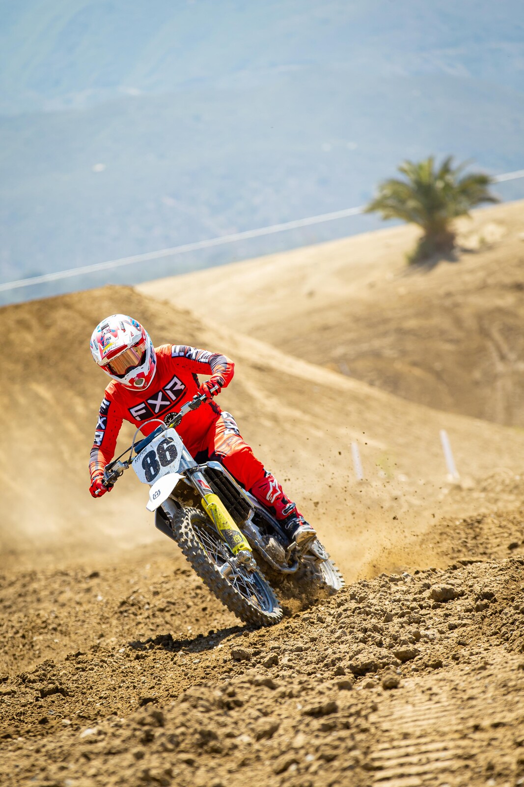 David Martinez on the 2023 Husqvarna FC 250.