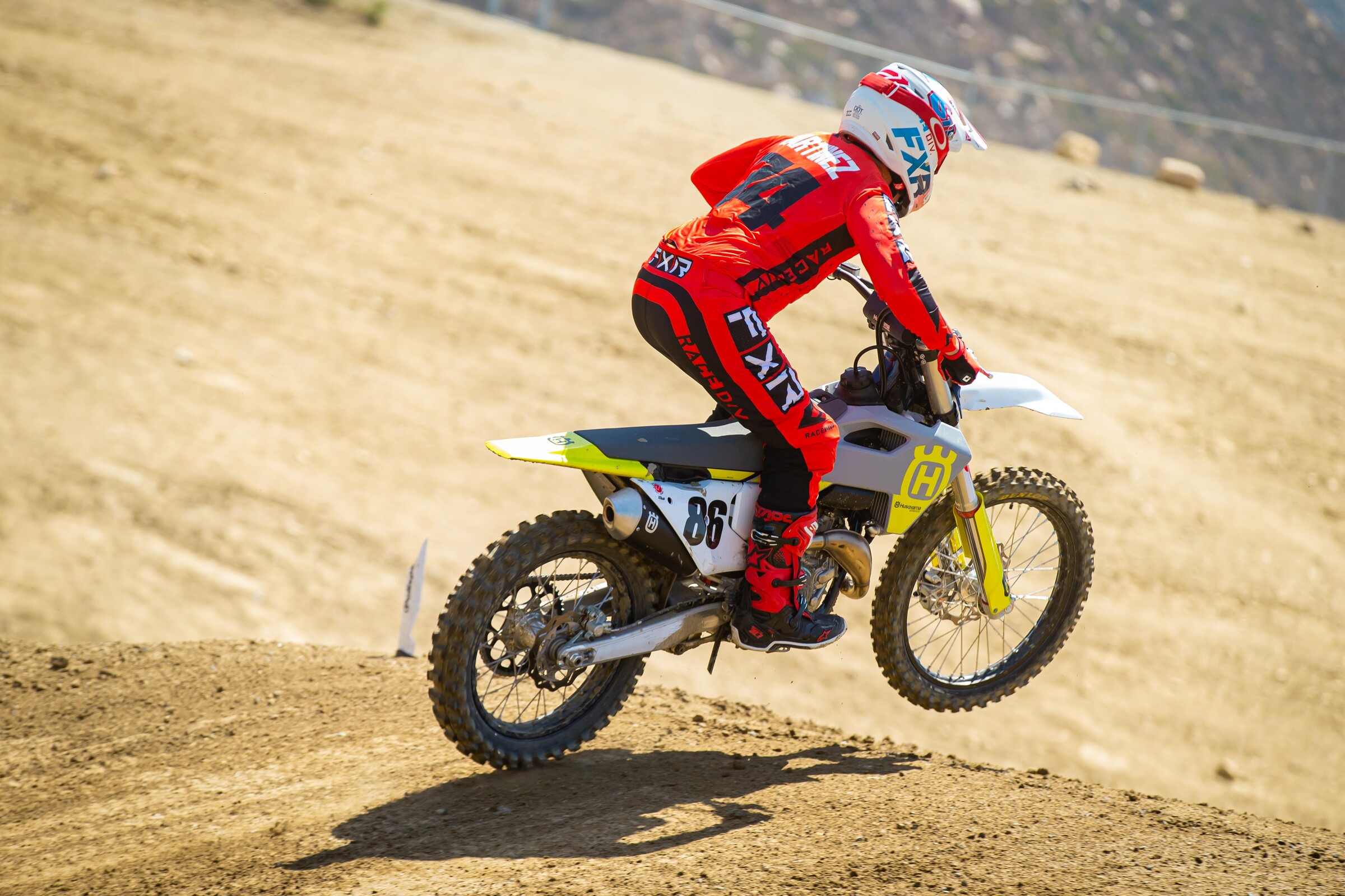 David Martinez on the 2023 Husqvarna FC 250.