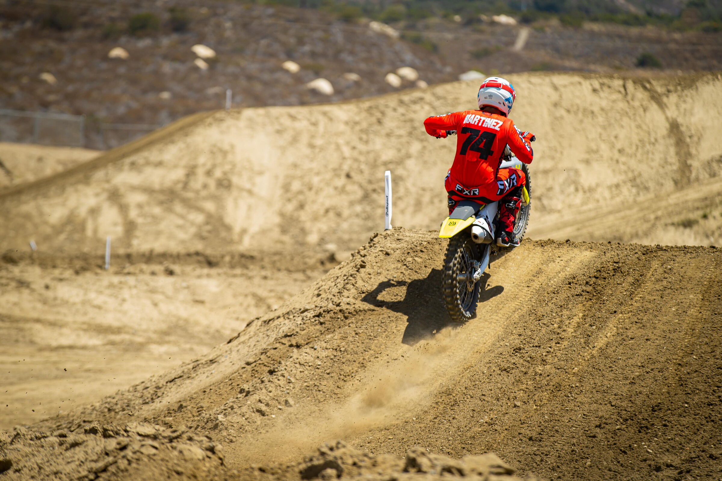 David Martinez on the 2023 Husqvarna FC 250.