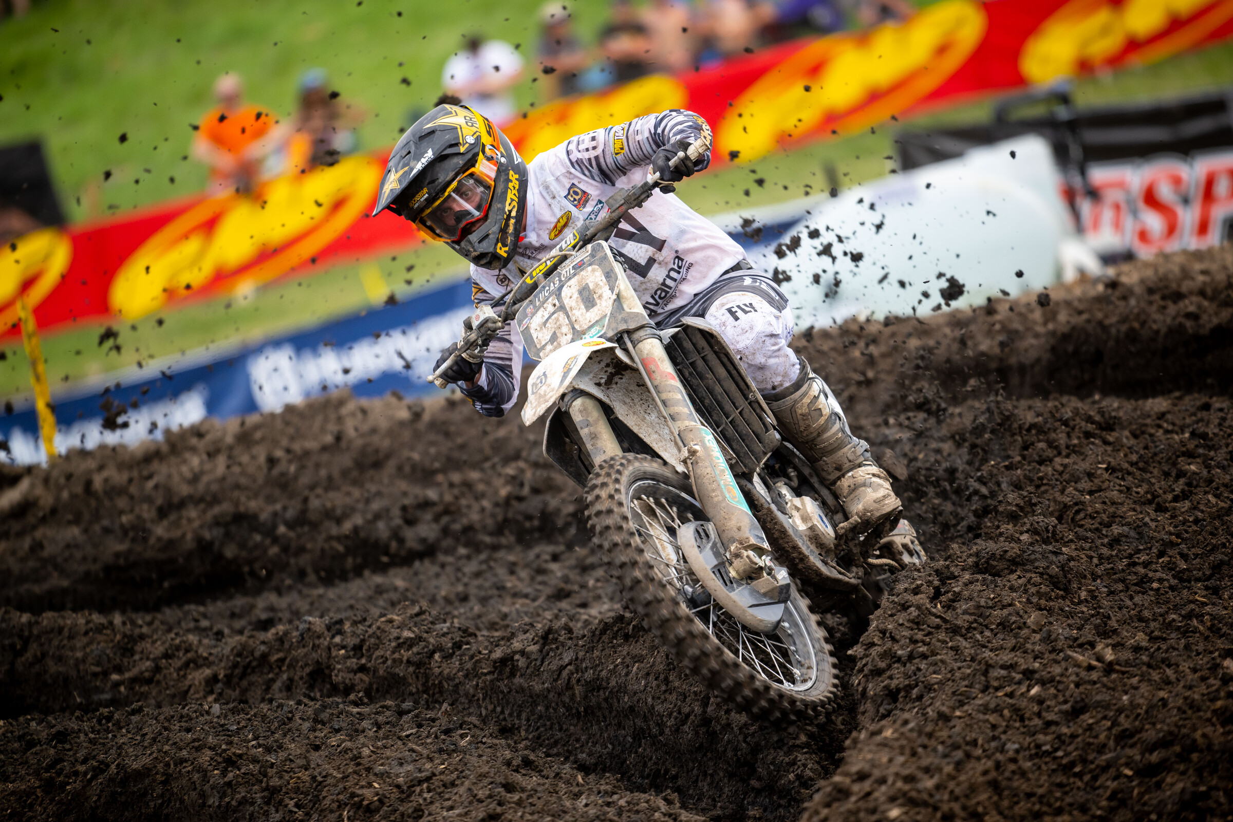 Stilez Robertson navigates some ruts at the Thunder Valley National.