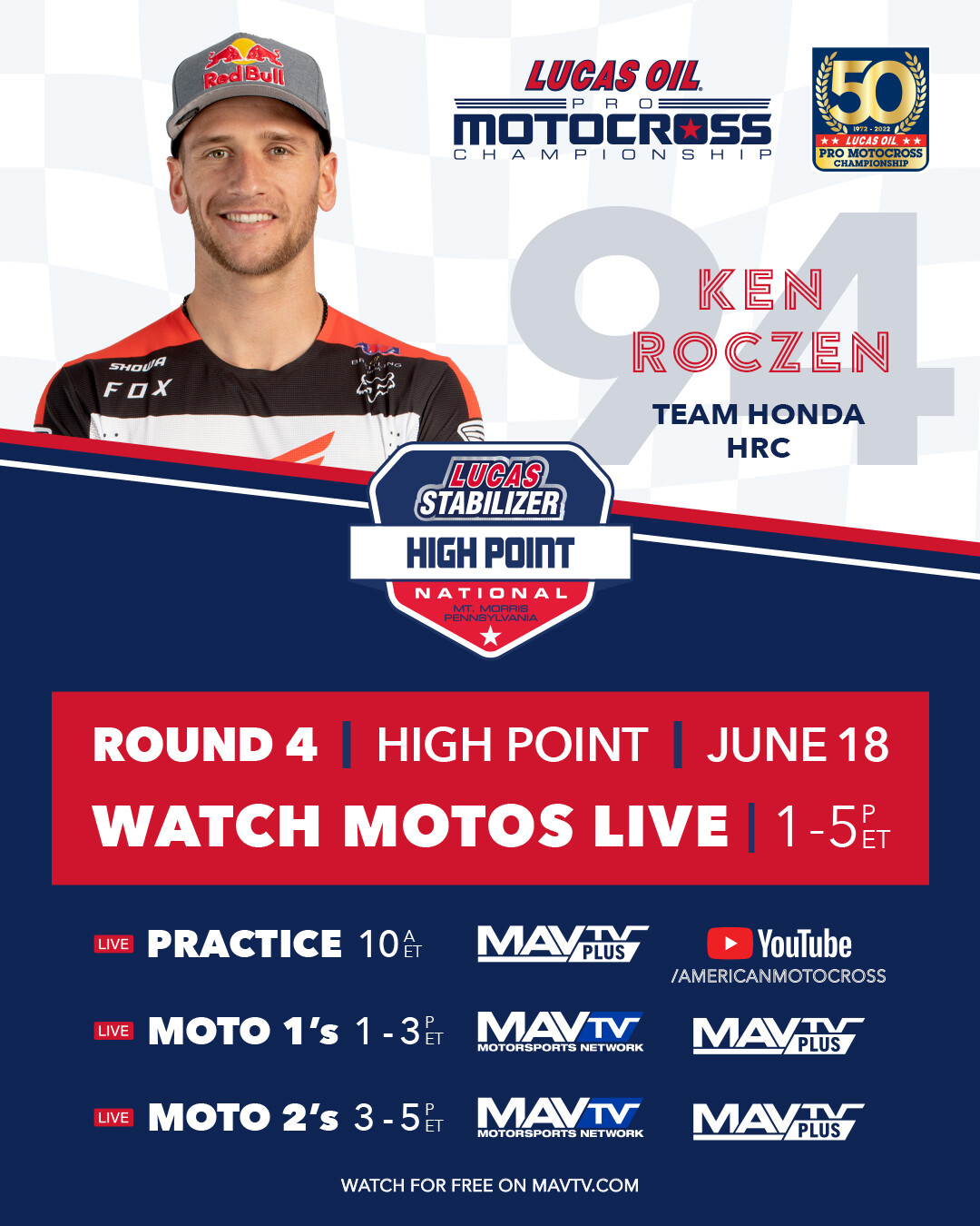 2022 High Point National broadcast/streaming info.