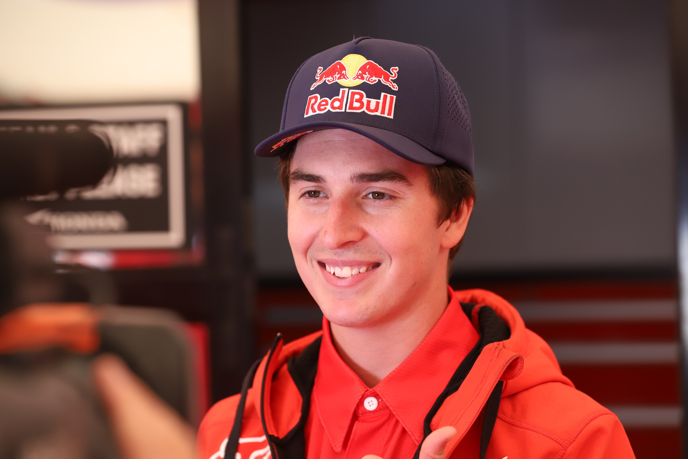 Hunter Lawrence was all smiles after signing his two-year deal with Honda HRC.