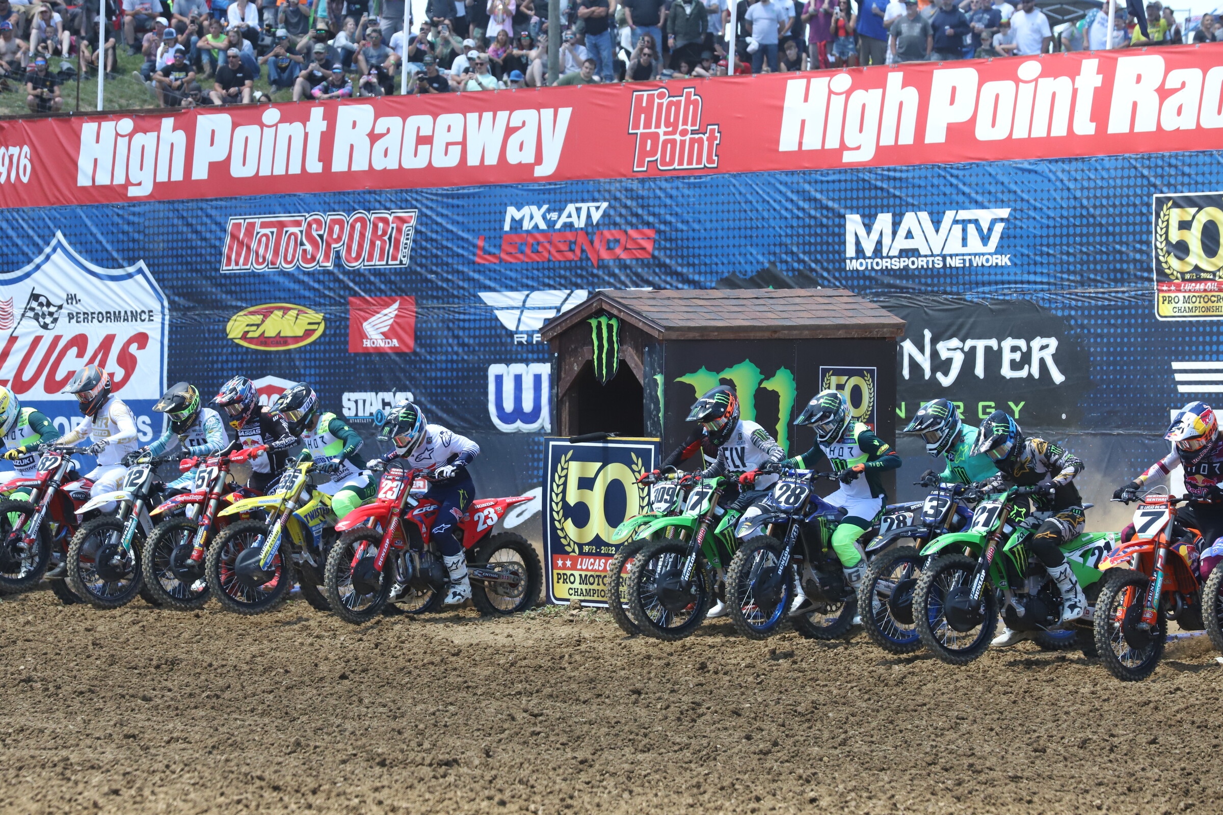 Gate drops on the first 450 Class moto.