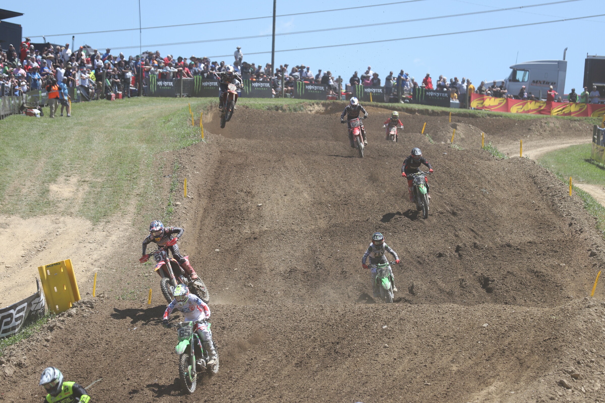 Barcia, Savatgy, Roczen, and Dungey were battling for fourth