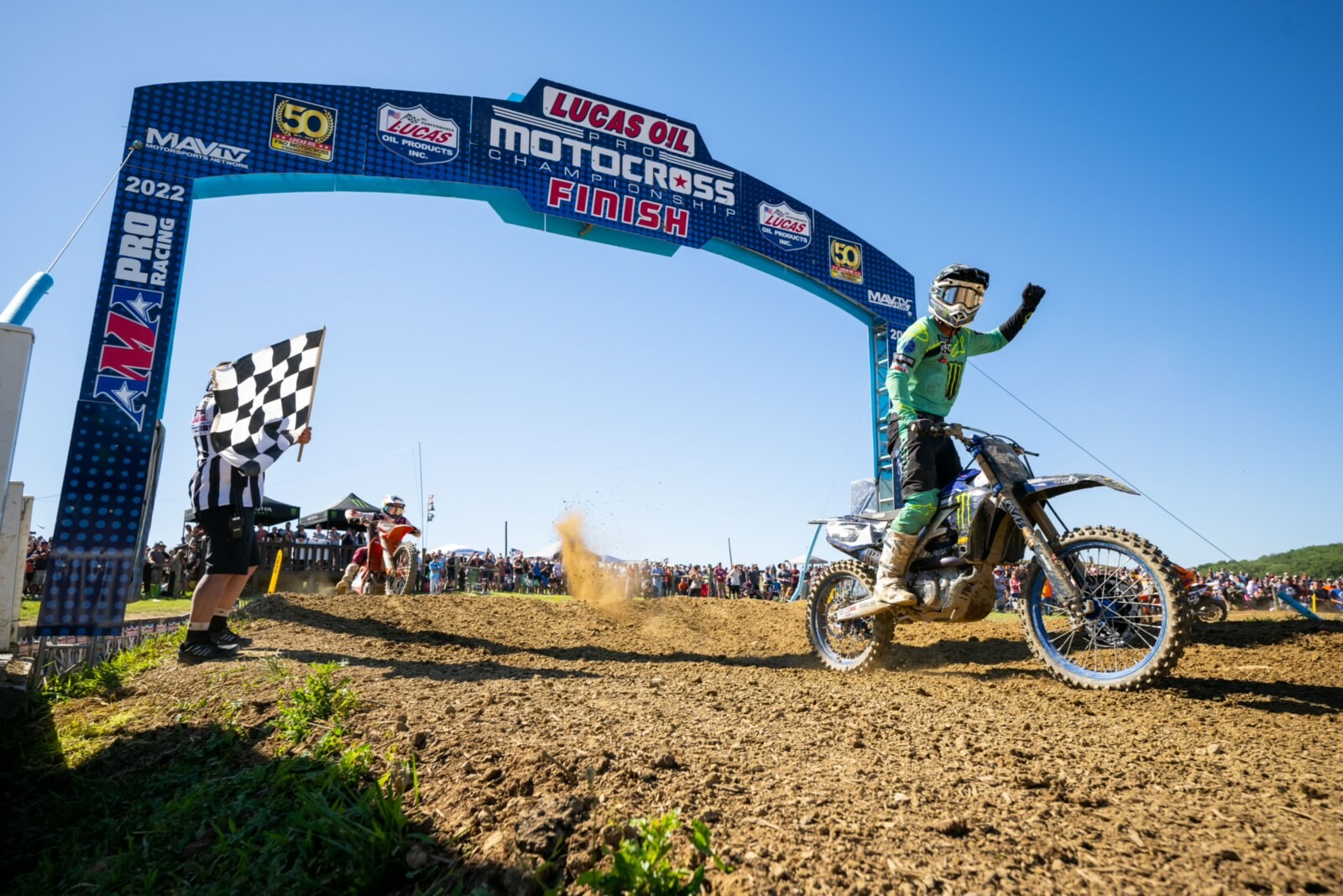 Eli Tomac taking the race win and overall in moto two.