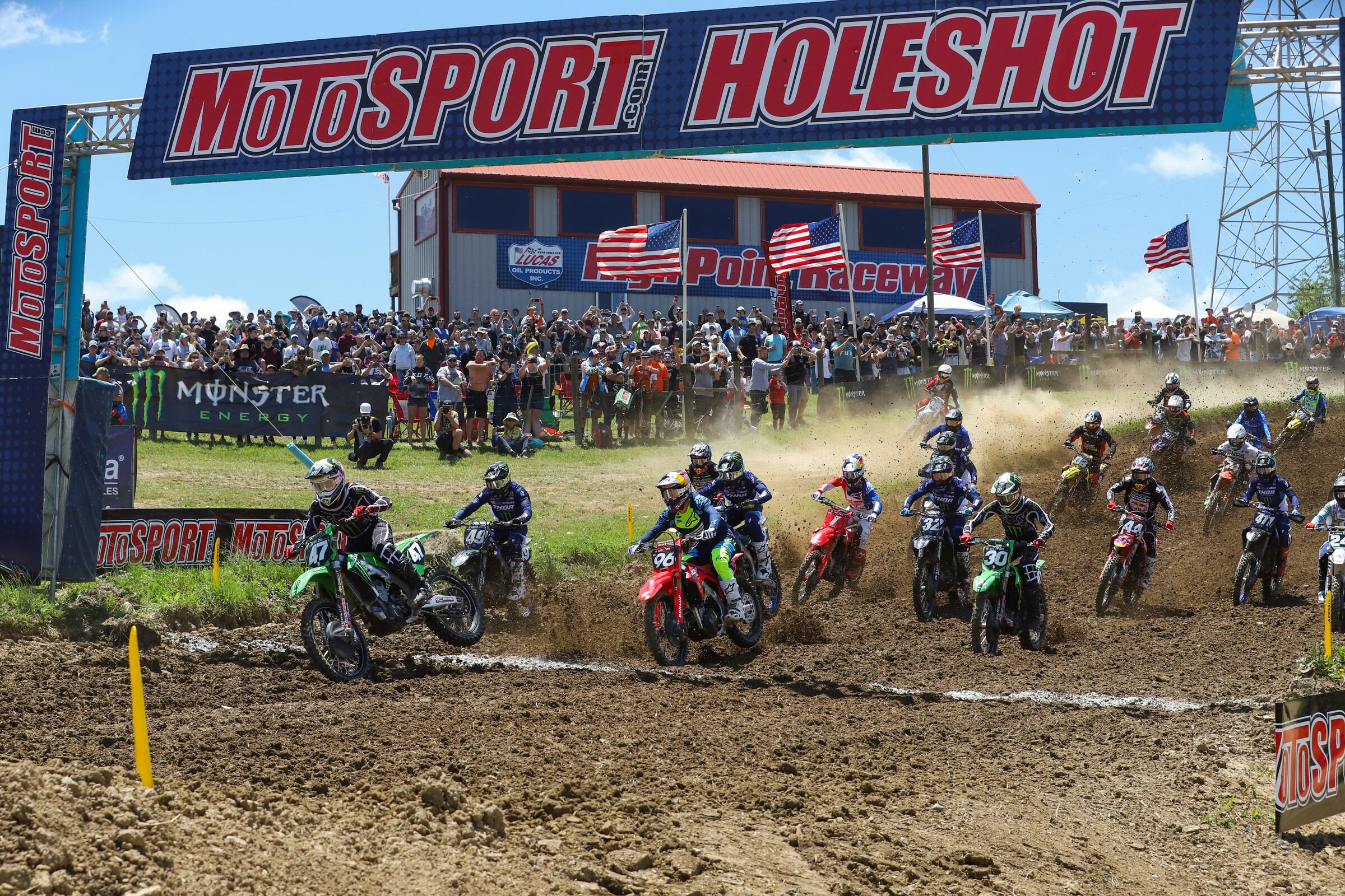 Seth Hammaker grabbed the holeshot.
