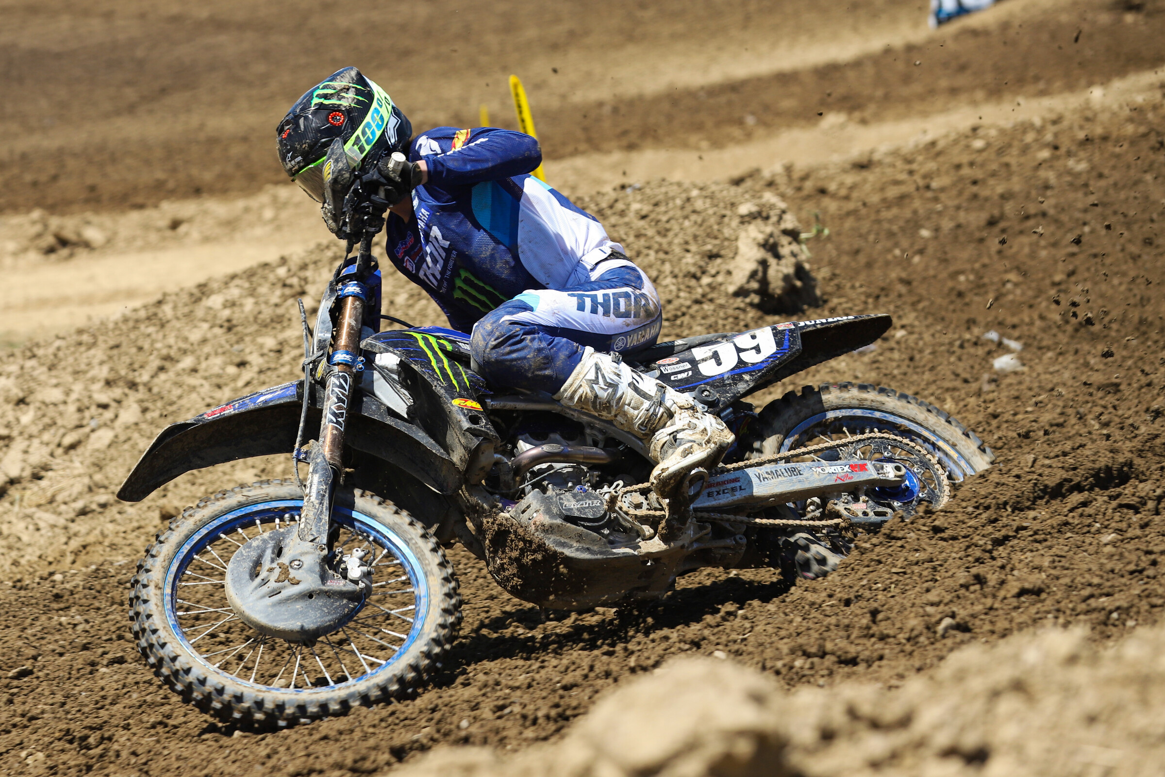 Levi Kitchen went down on the second lap and lost his visor. He went from 40th to finish 15th. He finished 15-12 for 12th overall.