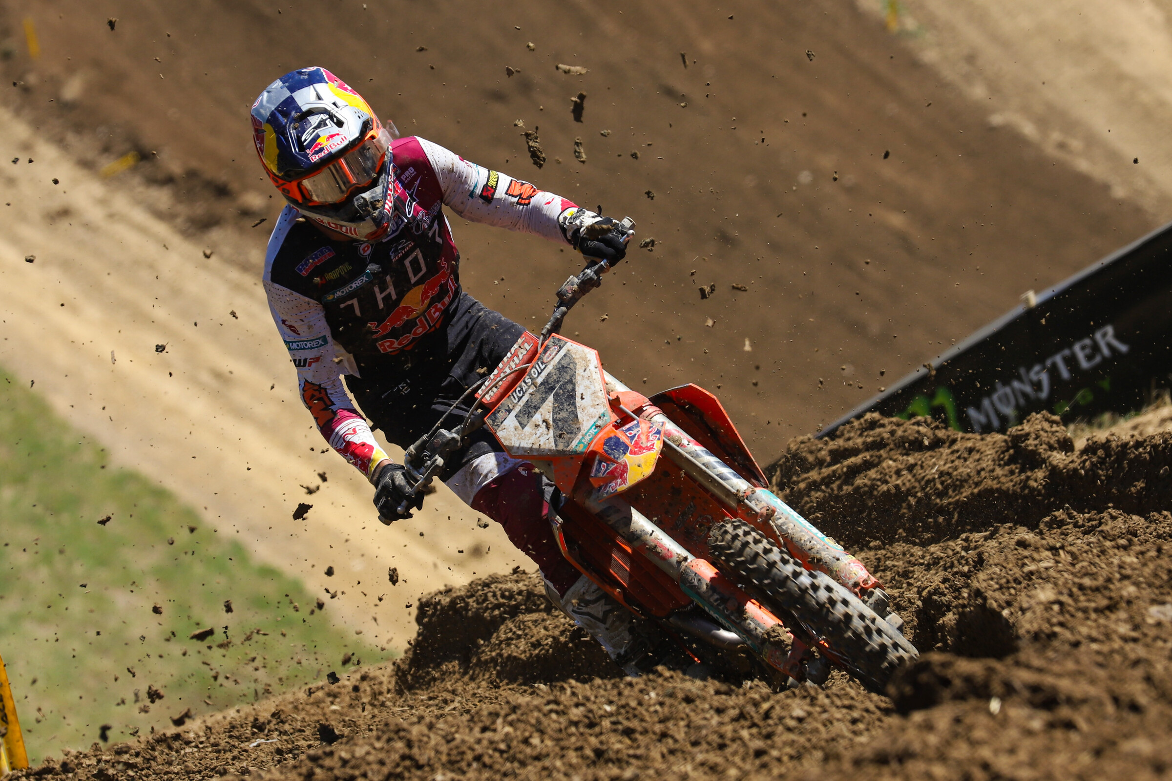 Aaron Plessinger finished 9-15 for 13th overall after twisting his ankle in the later stages of the second moto.