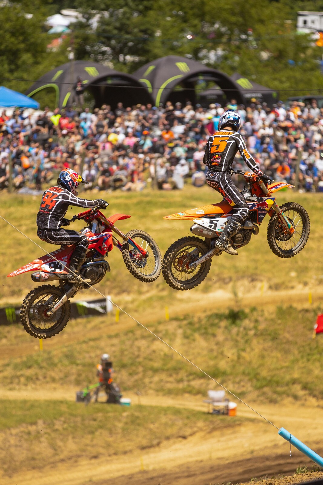 Ryan Dungey battled his old rival Ken Roczen both motos.