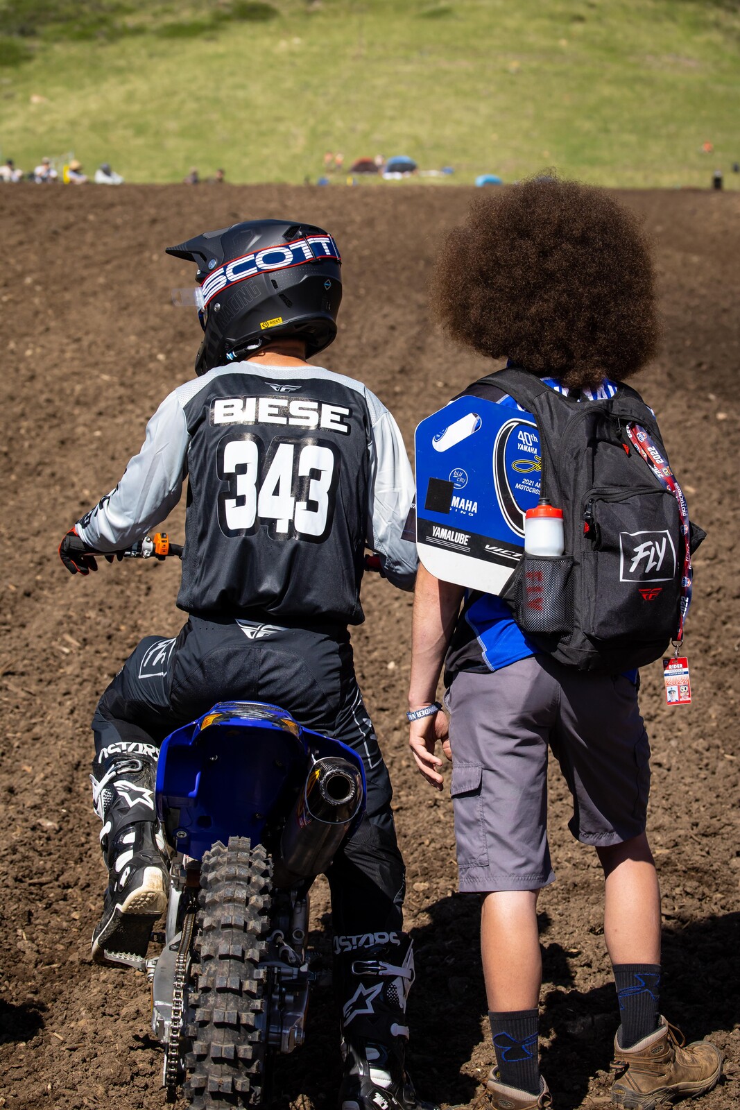 Carter Biese and his brother Jordan on the starting line at Thunder Valley.