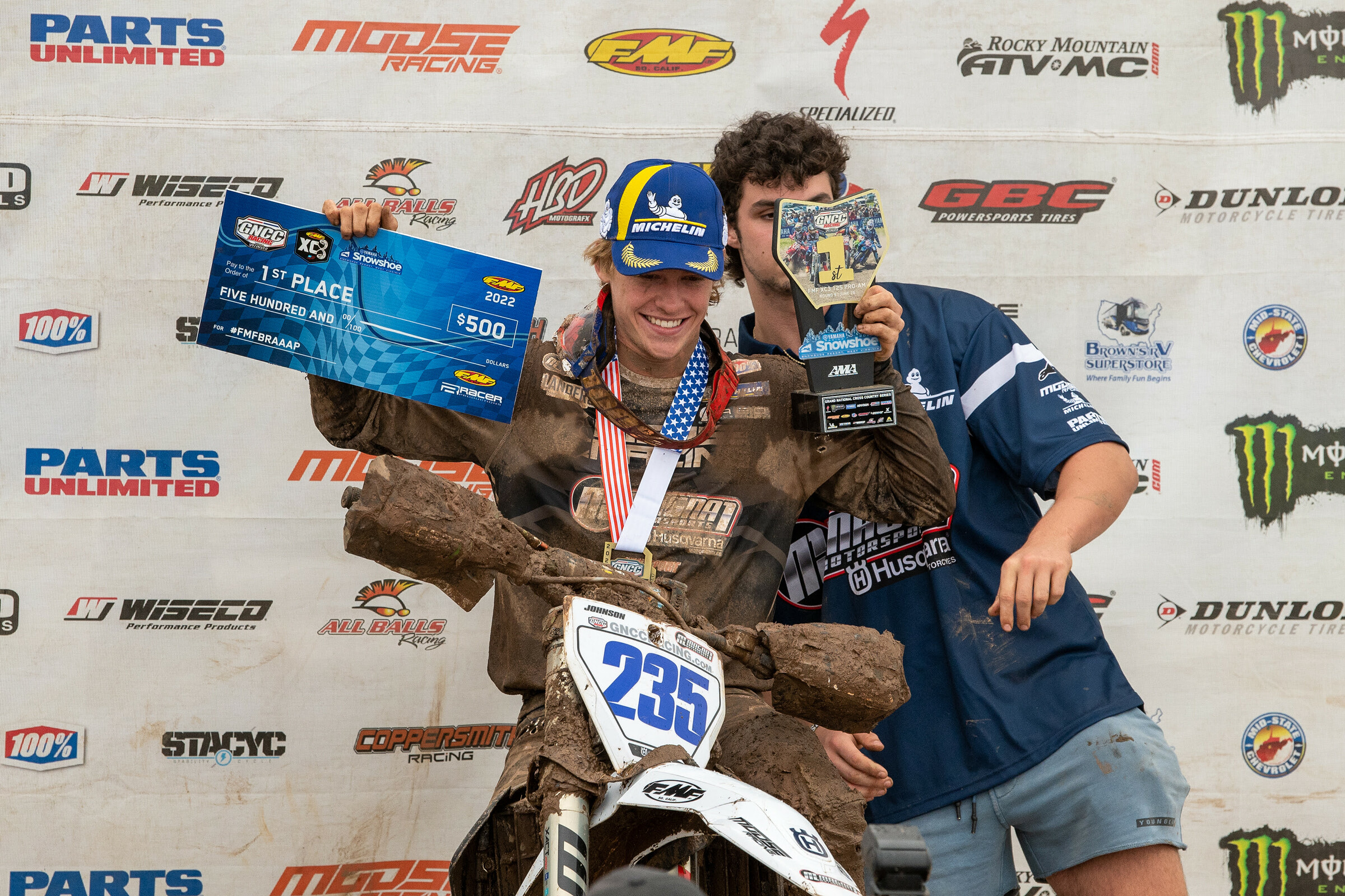 Brody Johnson (Magna1 Motorsports/Husqvarna) earned the FMF XC3 class win.