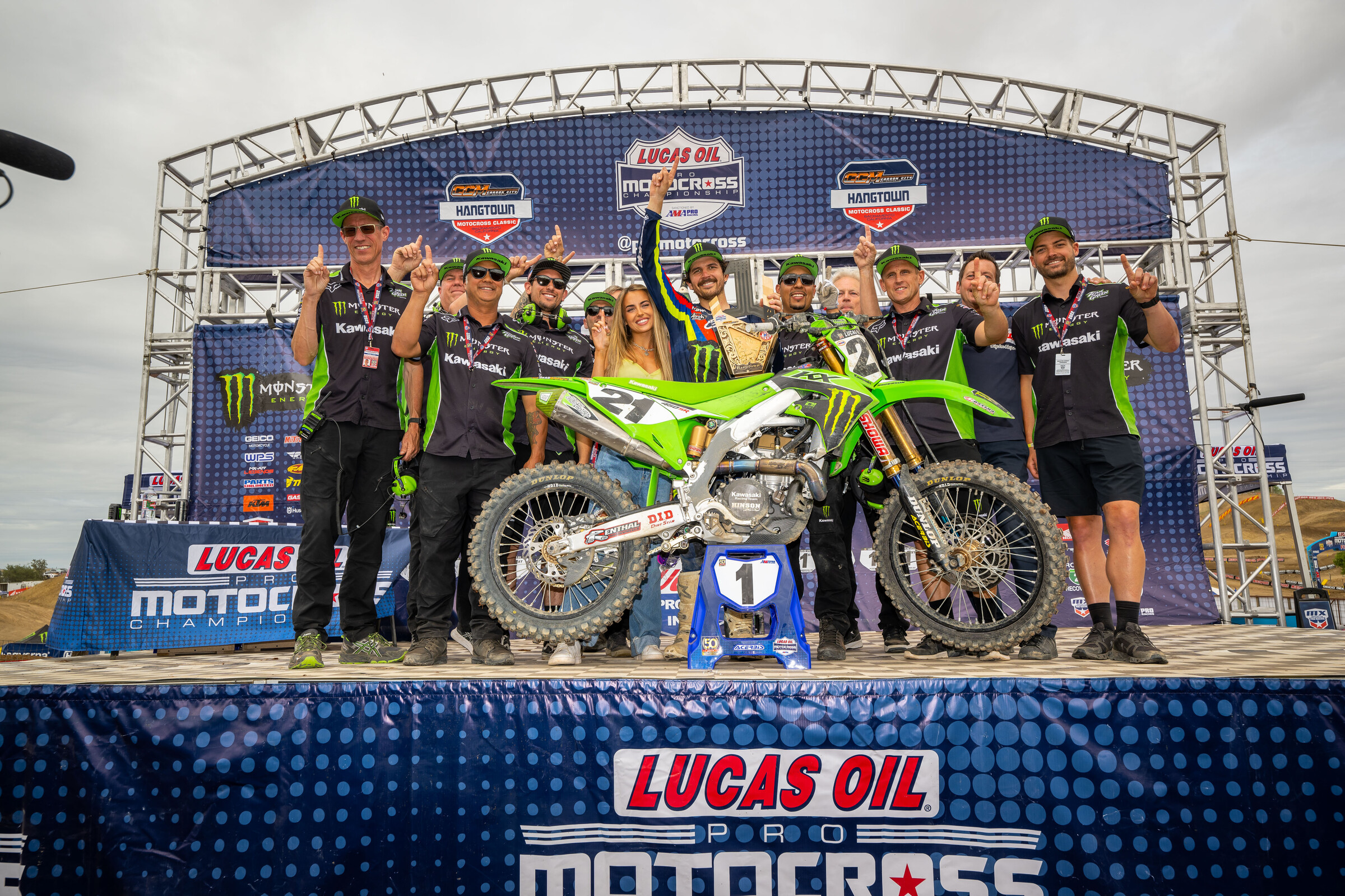 Jason Anderson and crew at the Hangtown Motocross Classic.