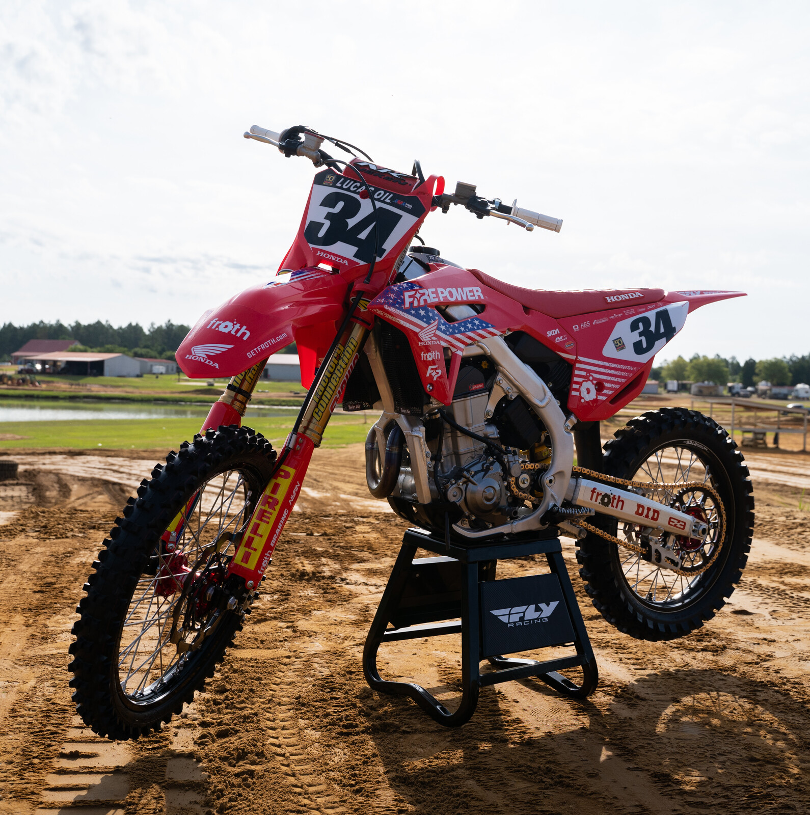 Max Anstie's Fire Power Honda CRF450R.