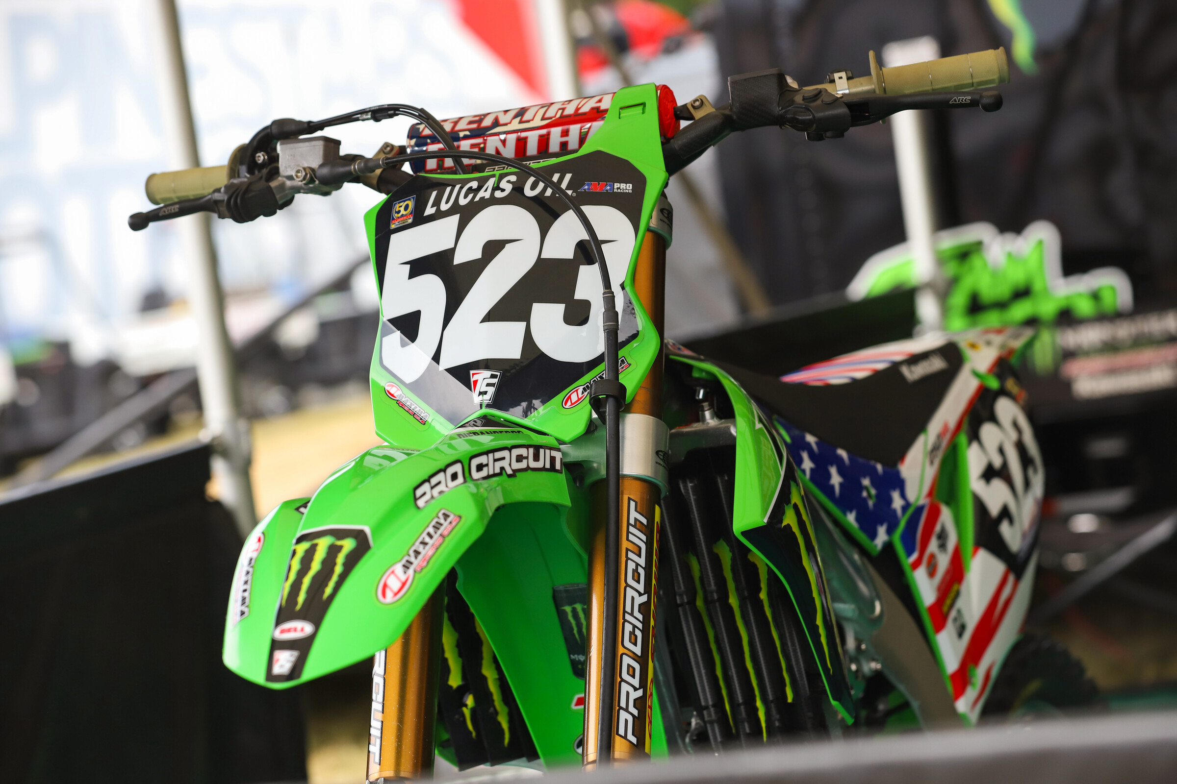 Ryder DiFrancesco's Kawasaki KX250.