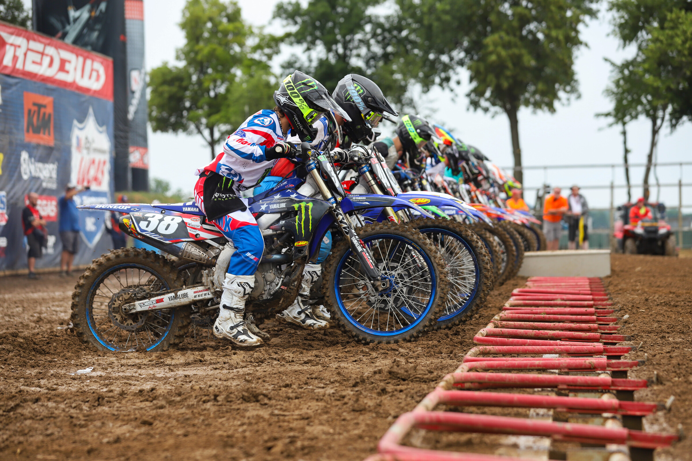 The gate dropping on the second Scouting Moto Combine moto of the day.