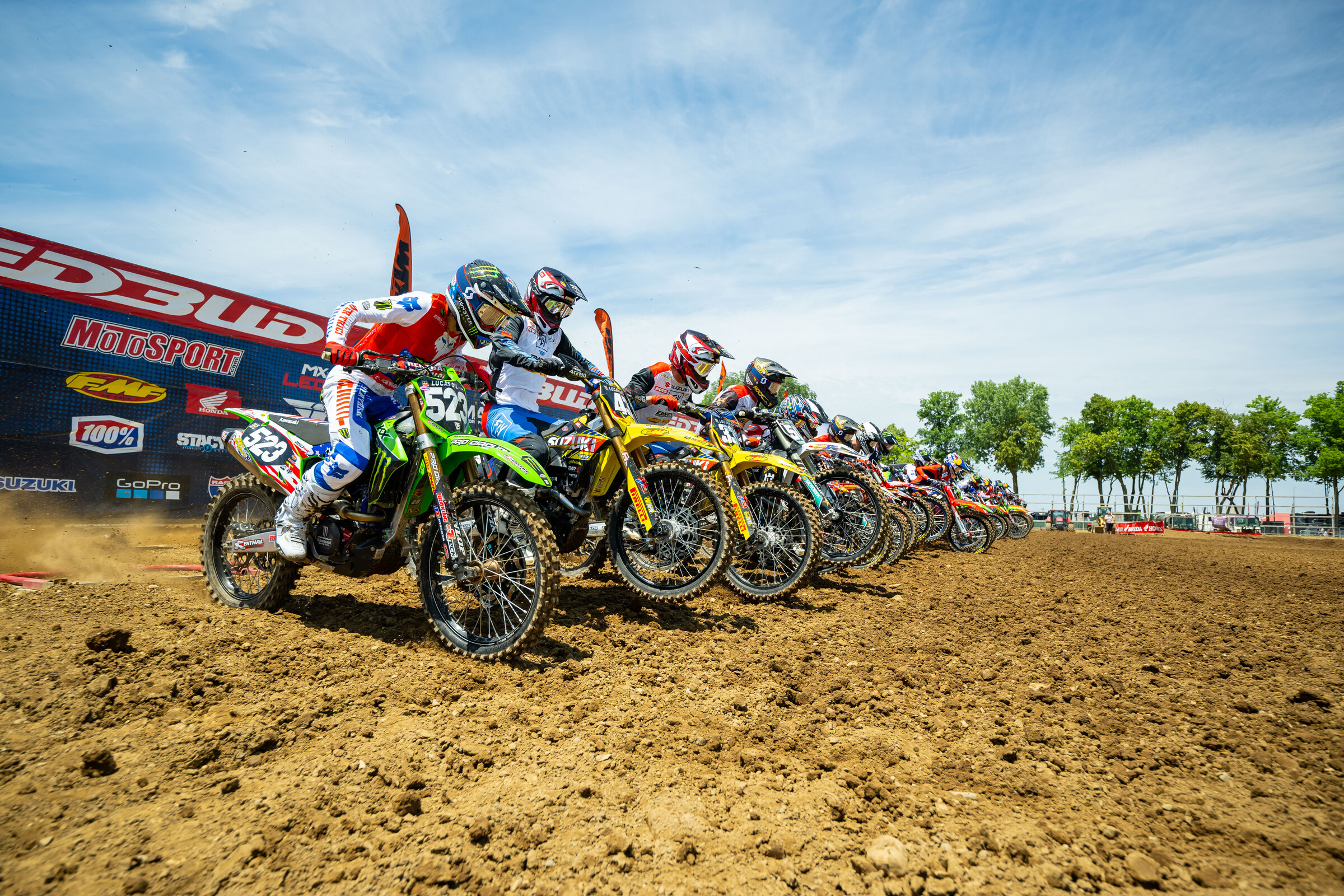 Rookie Ryder DiFrancesco on the very inside gate.