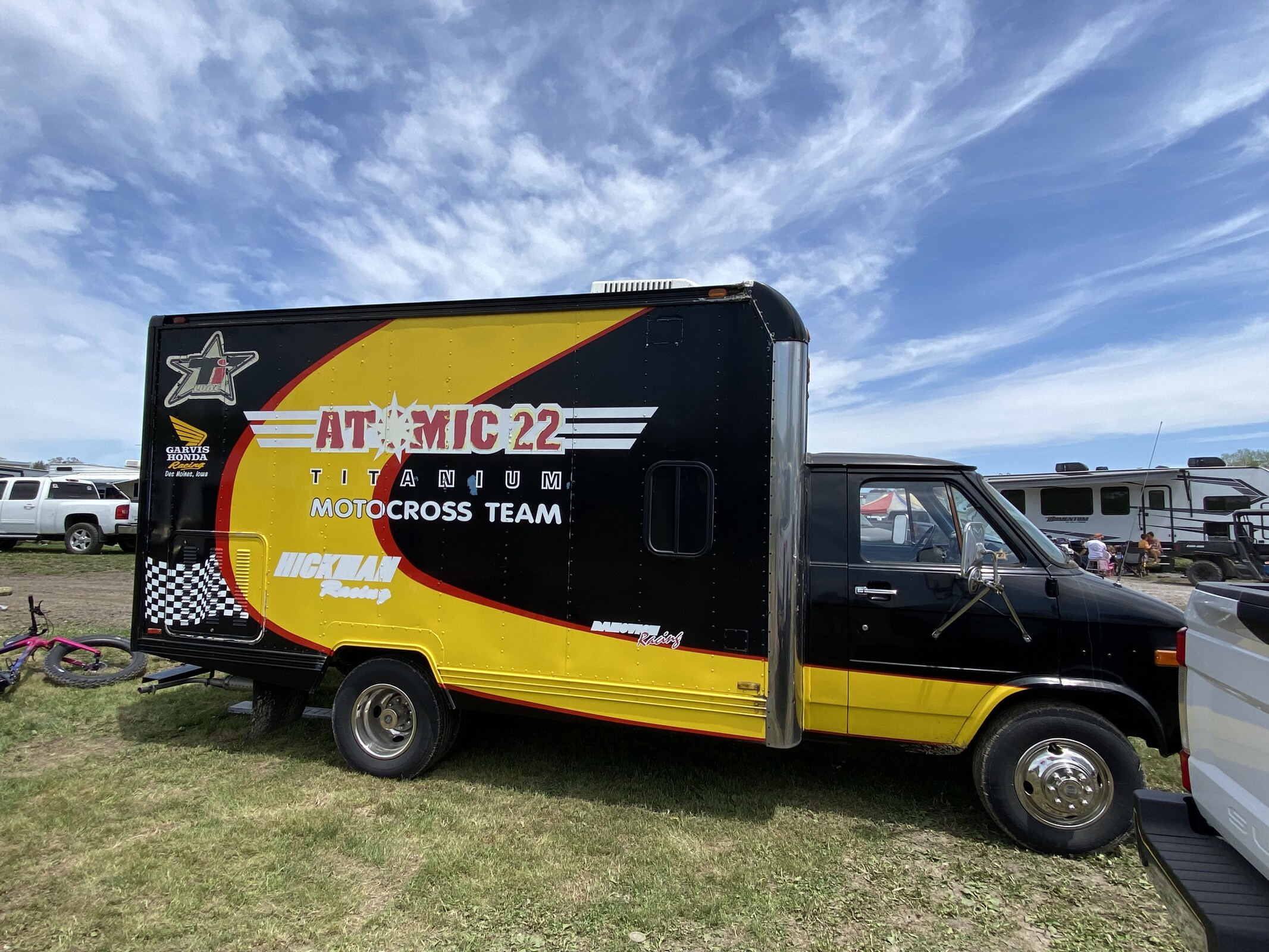 Mike Dakovich is still rolling in the Atomic 22 box van.