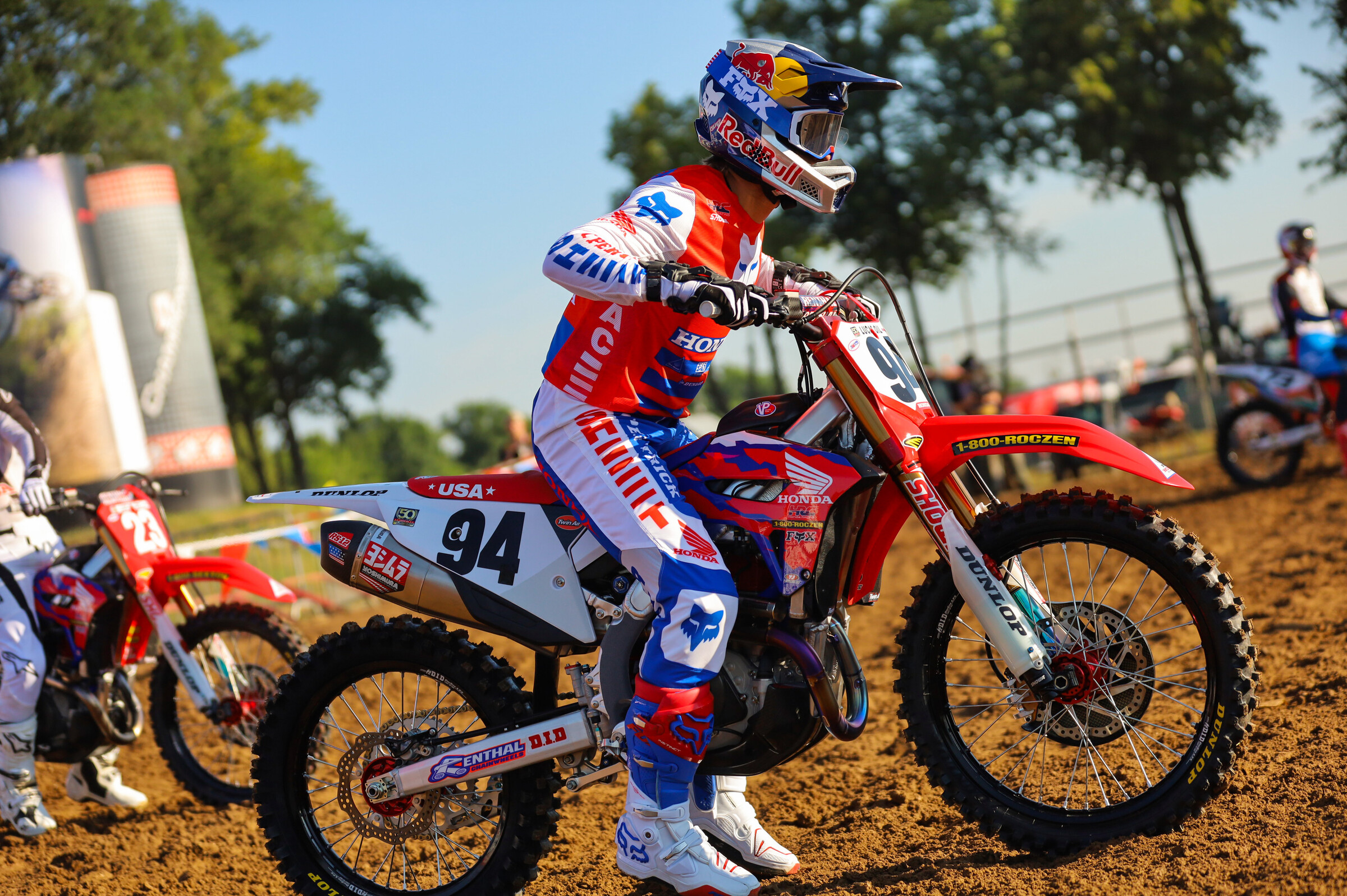 Ken Roczen at the RedBud National. You can't buy his forks.
