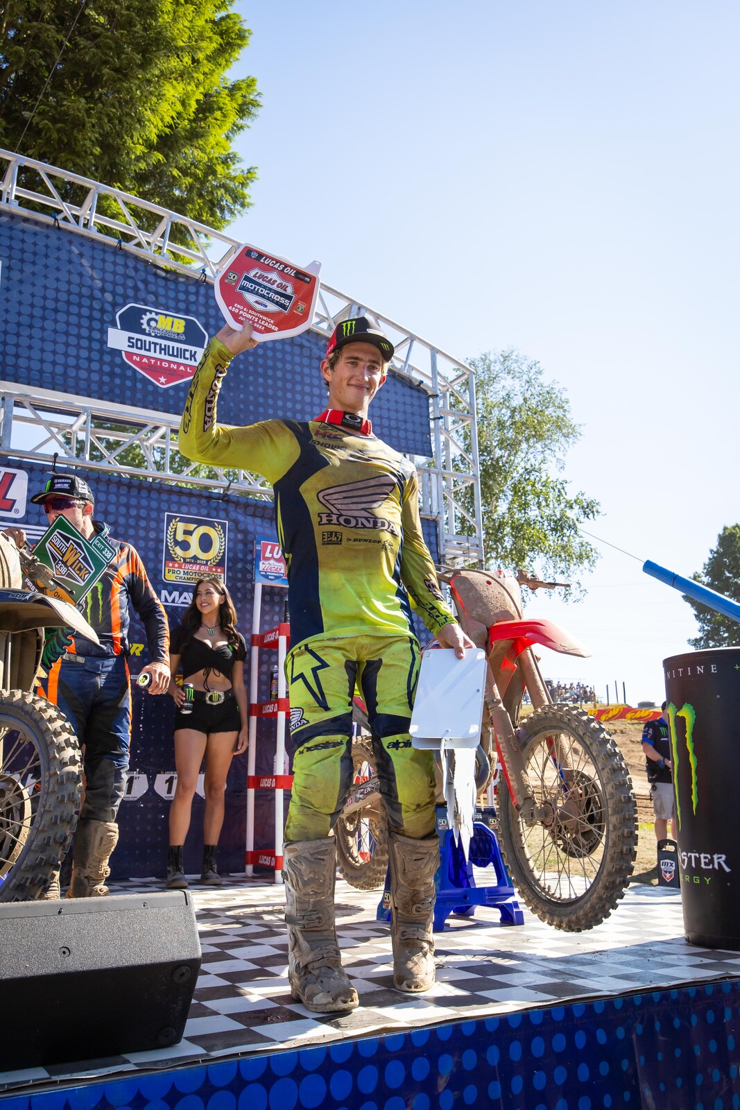 Sexton continues to lead the 450 Class points standings after the first six rounds.