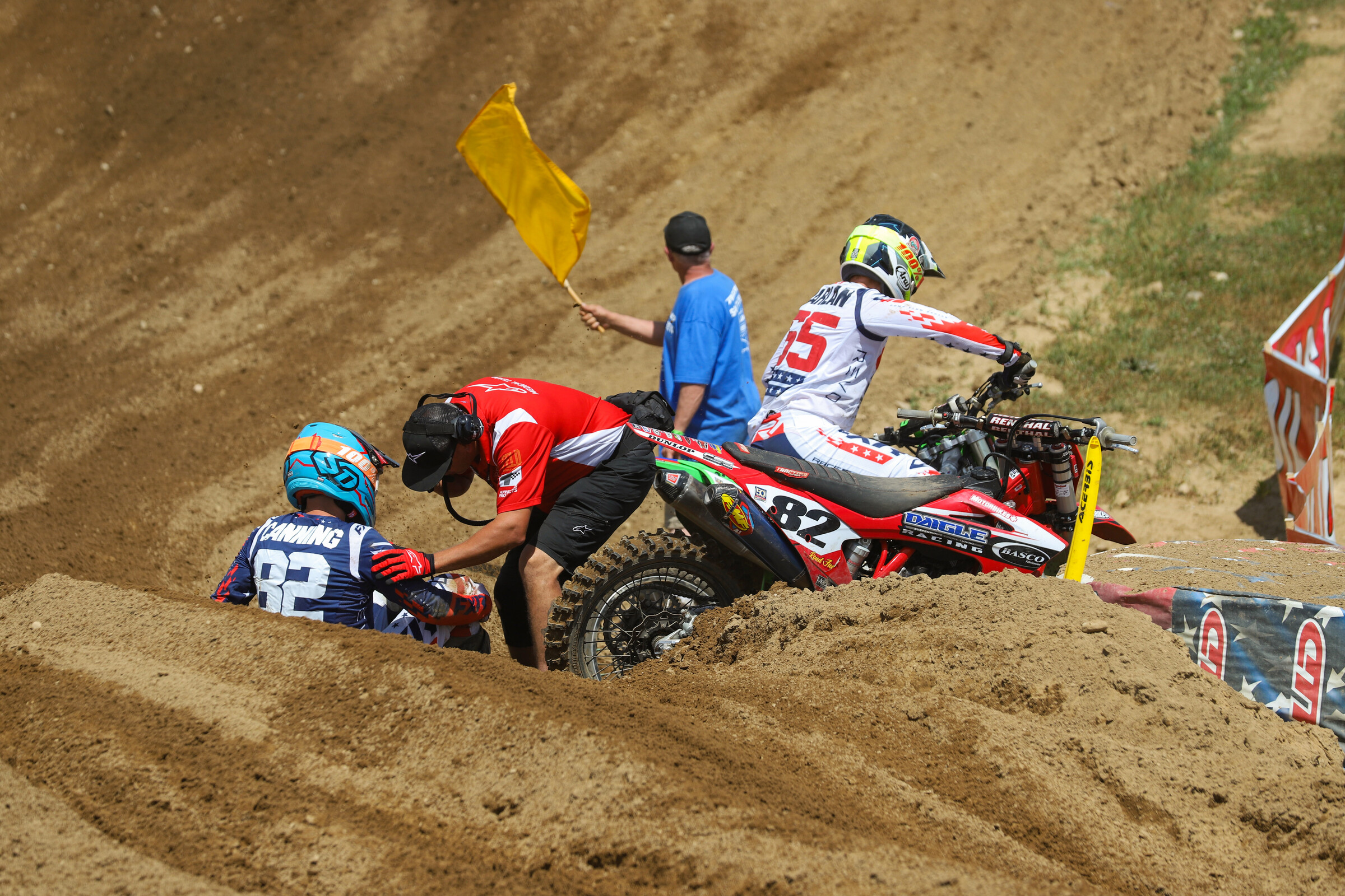 Canning and Grant Harlan at the RedBud National.