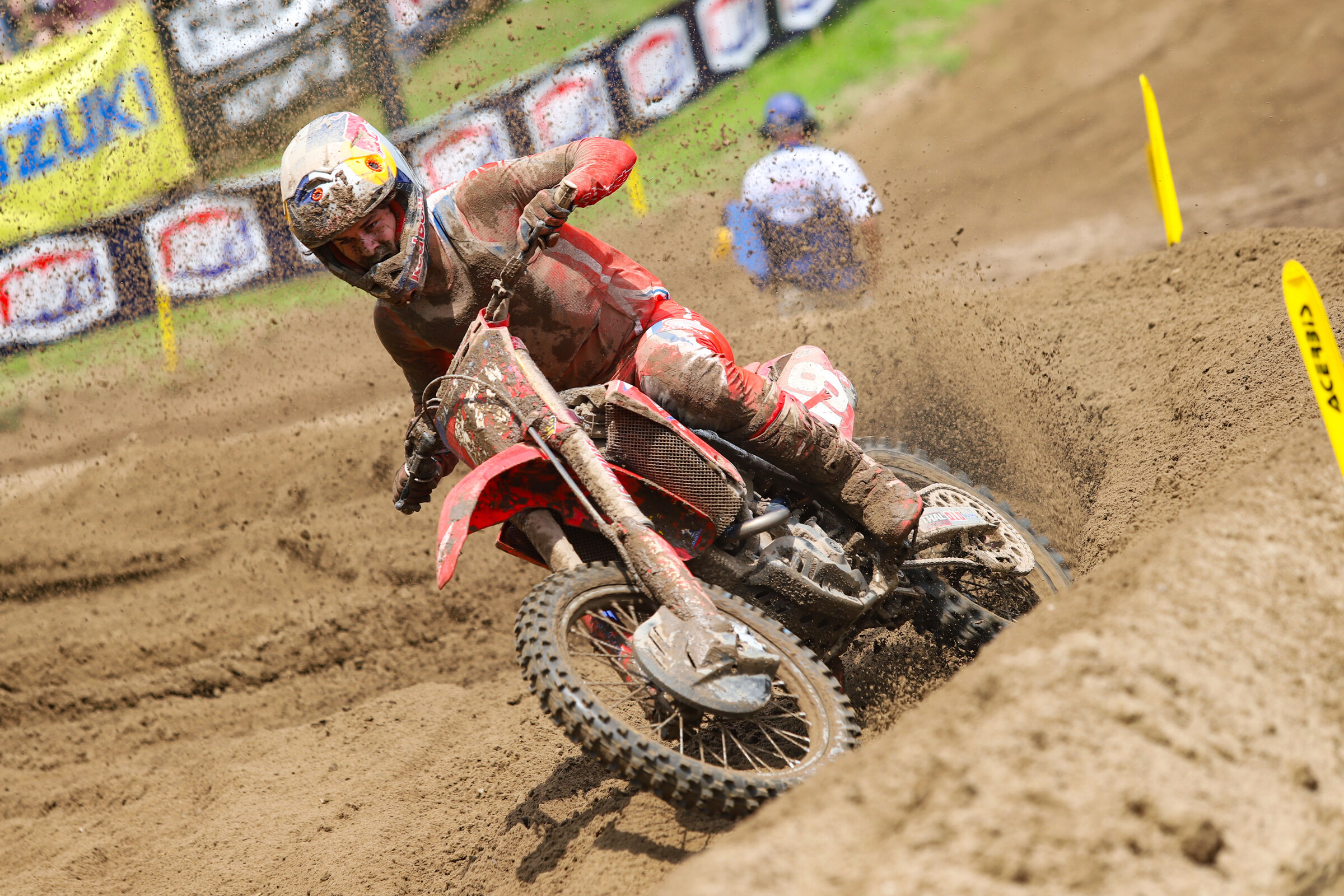 Jett Lawrence at the 2021 Southwick National, first moto.