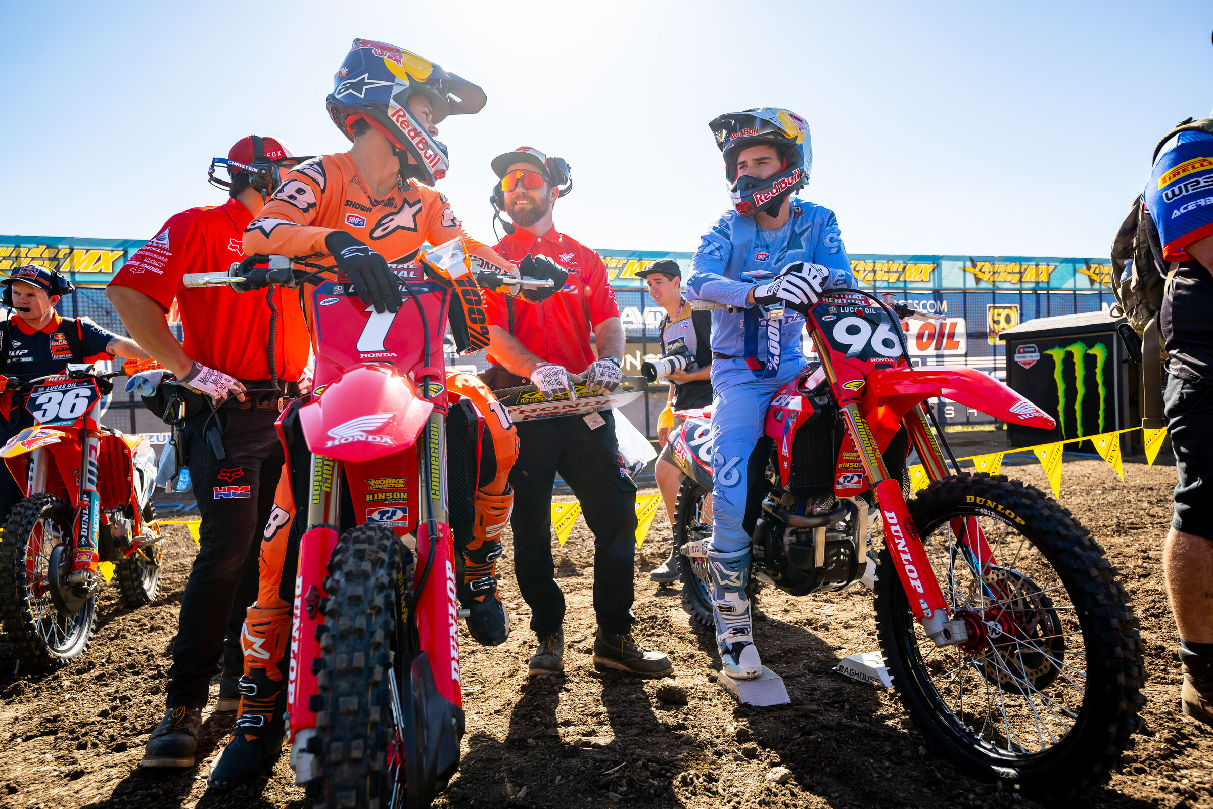 The Lawrence brothers at the Thunder Valley National.