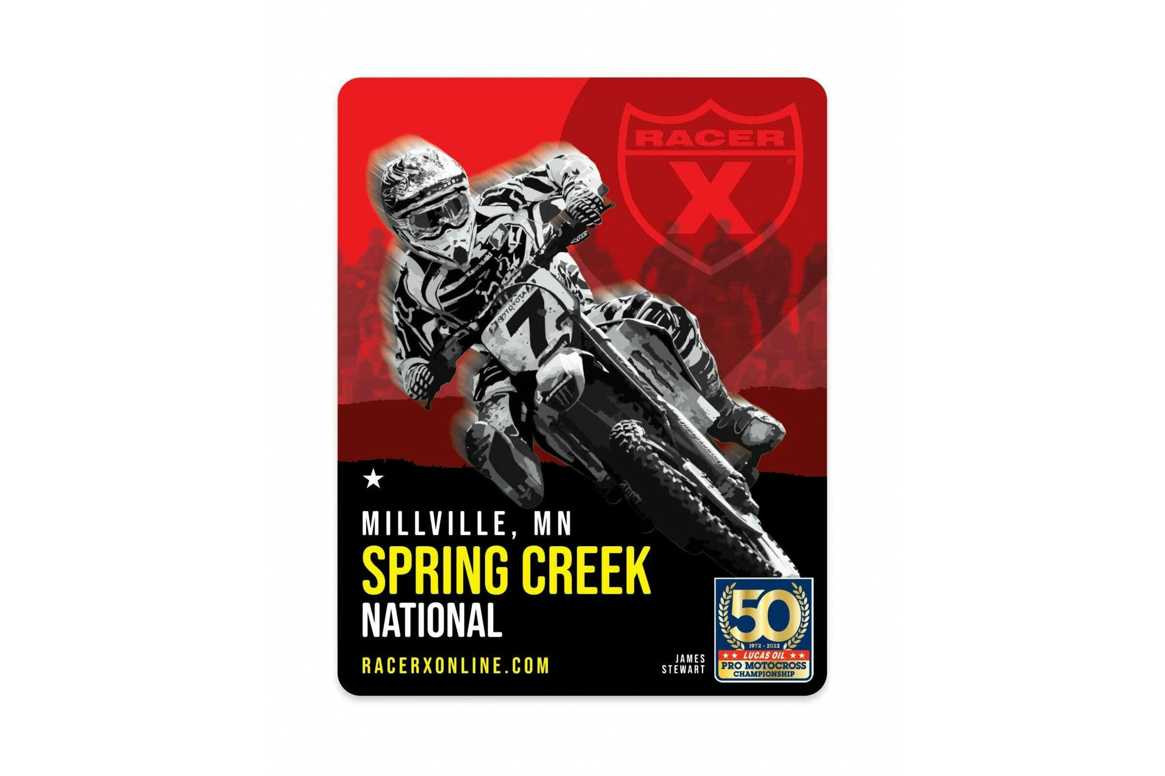 Get Your Spring Creek National Sticker at the Racer X Booth Saturday