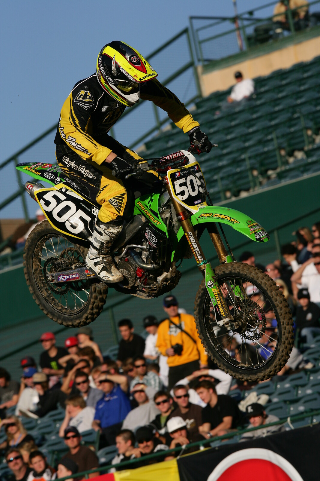 Tyler Keefe at the 2007 Anaheim 1 Supercross.