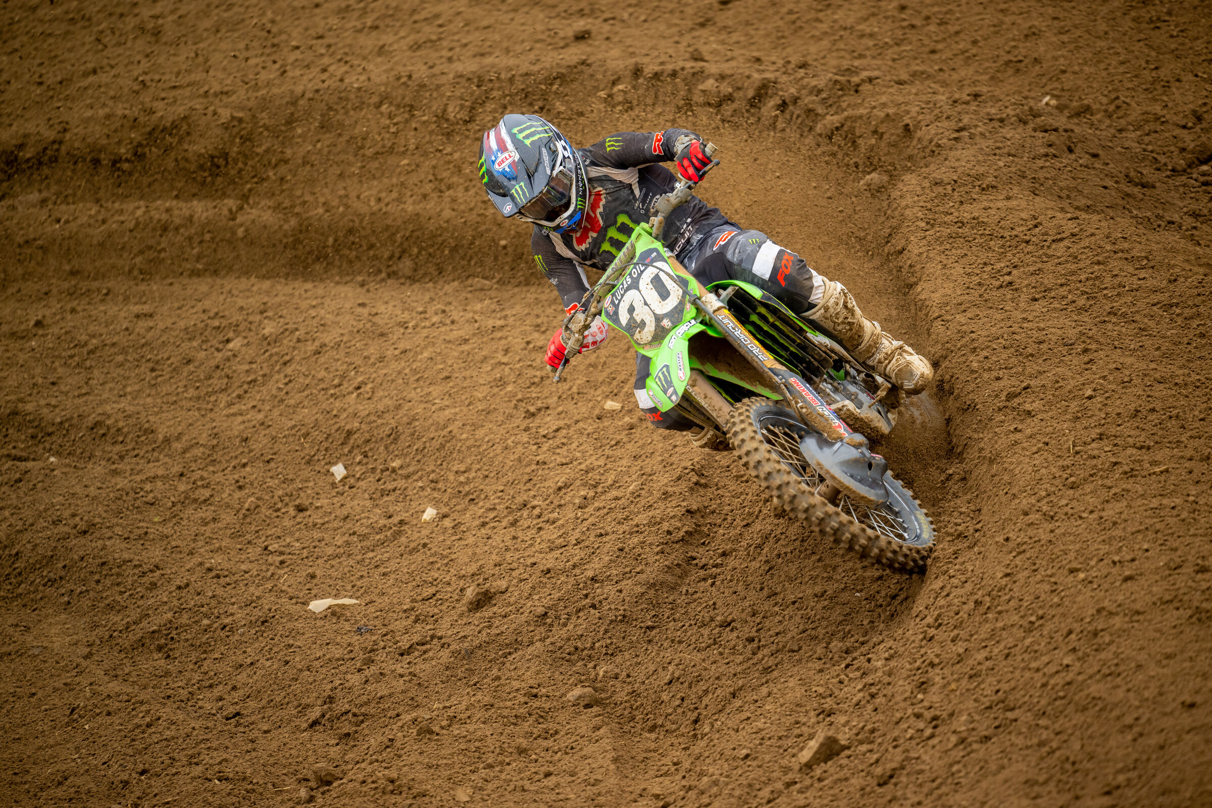 Jo Shimoda once again was arguably the best rider on the track late in both motos.