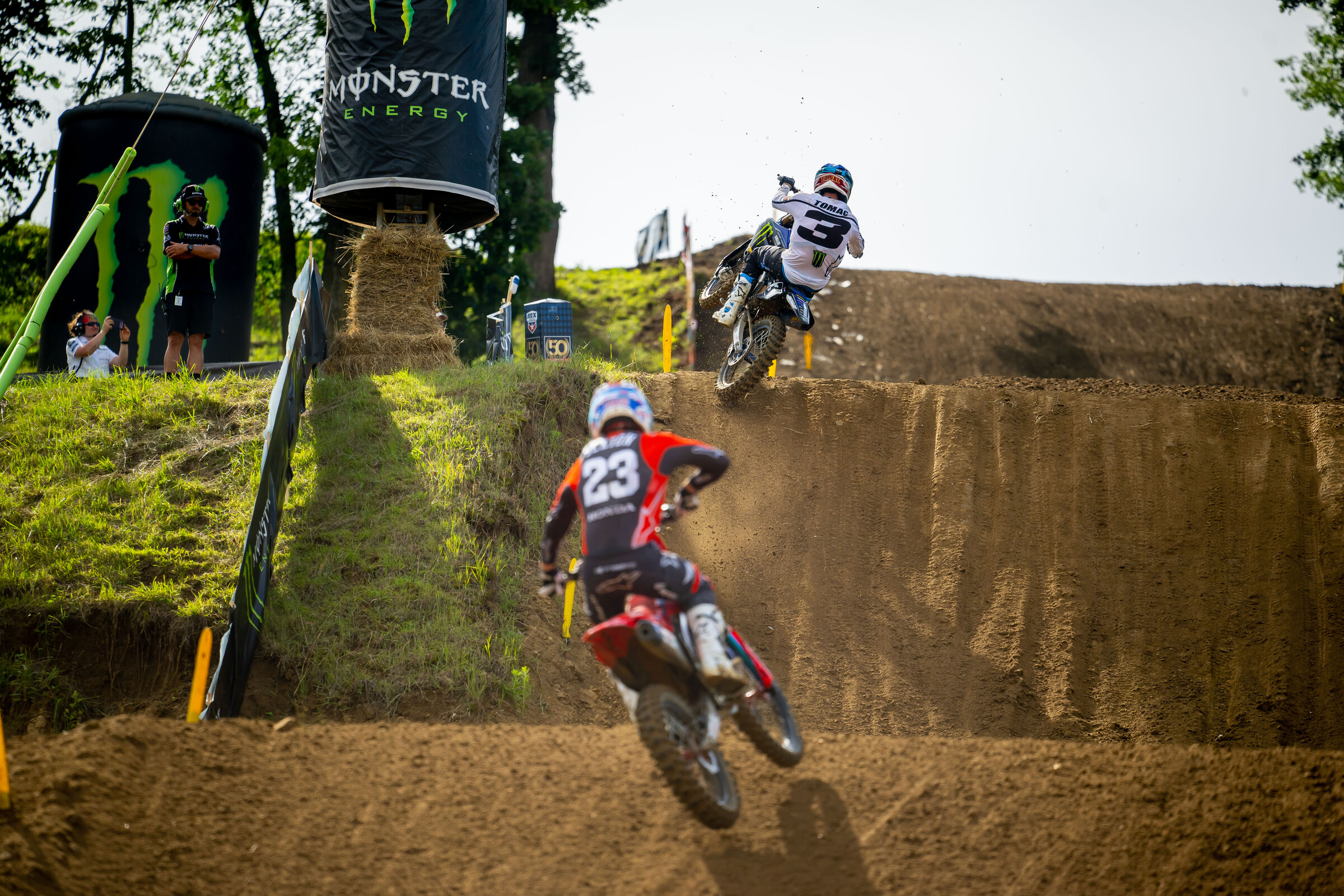 First and second in the championship battling one-on-one both motos? Sign us up!
