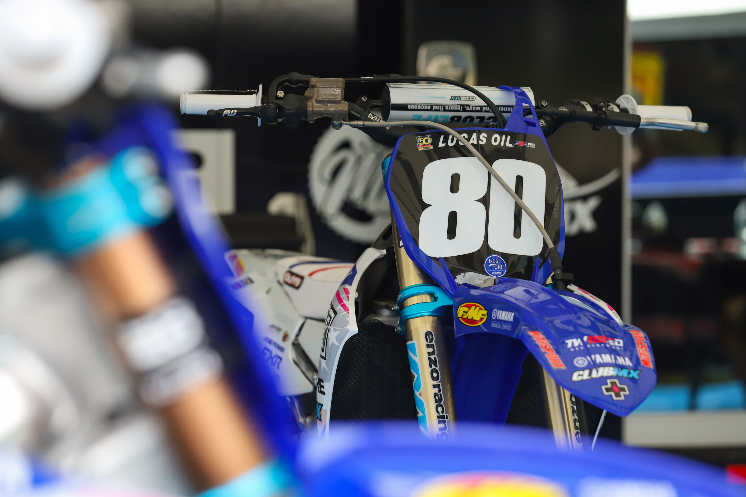 Enzo Lopes' Yamaha YZ250F race machine.
