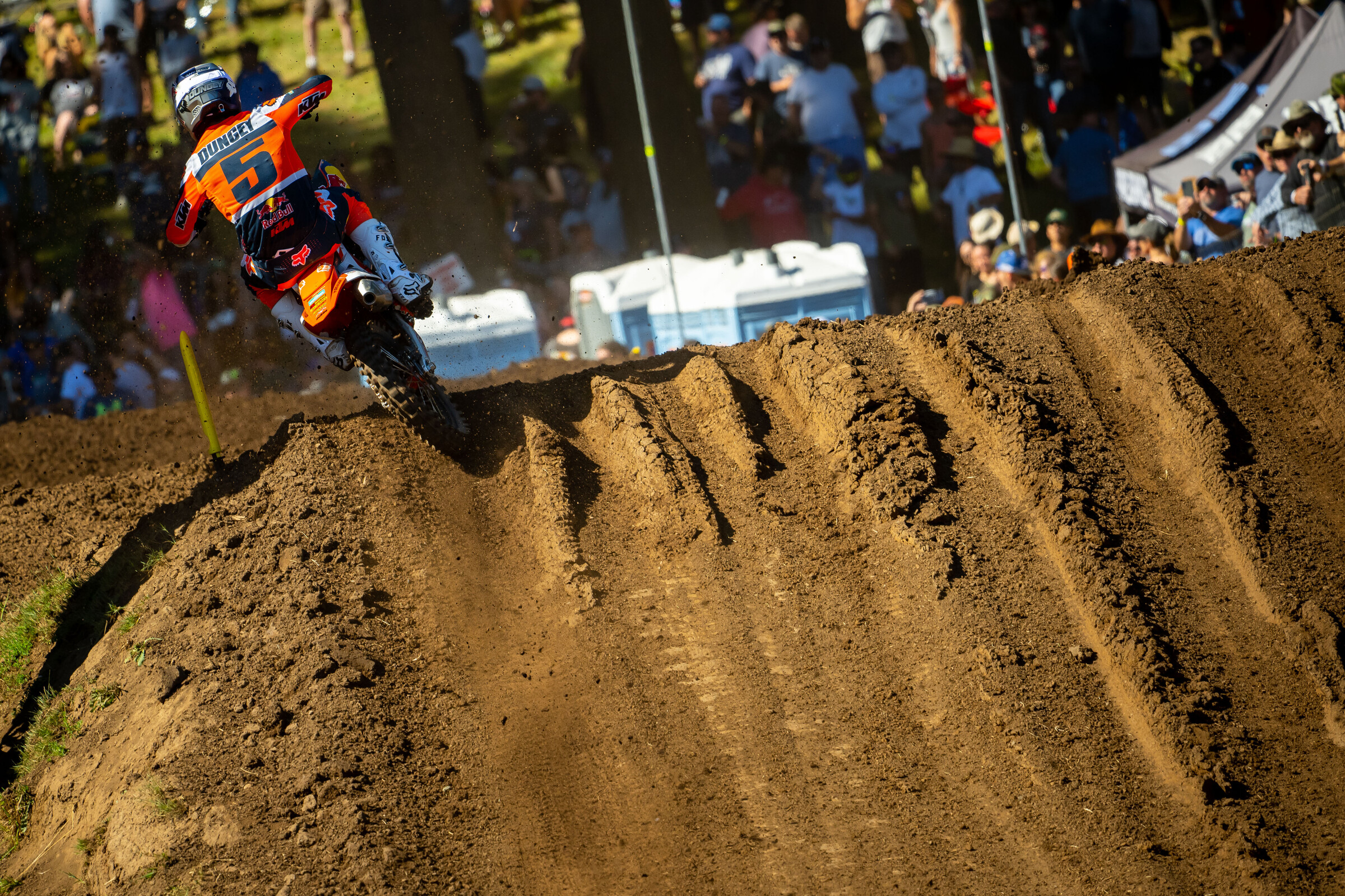 Ryan Dungey went 38-4 for 12th overall at Washougal. It was the first time in his career he finished outside of the top 10 overall in the 450 class.