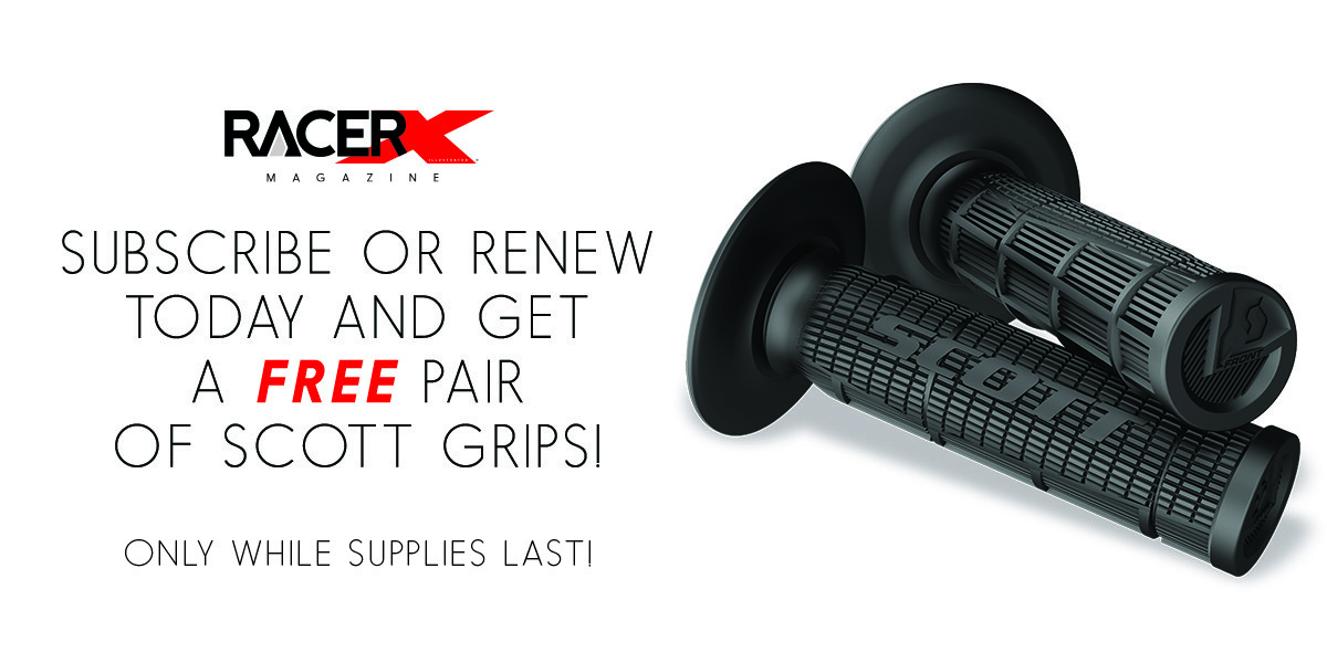 If you subscribe or renew now, you will also get a set of Scott grips!