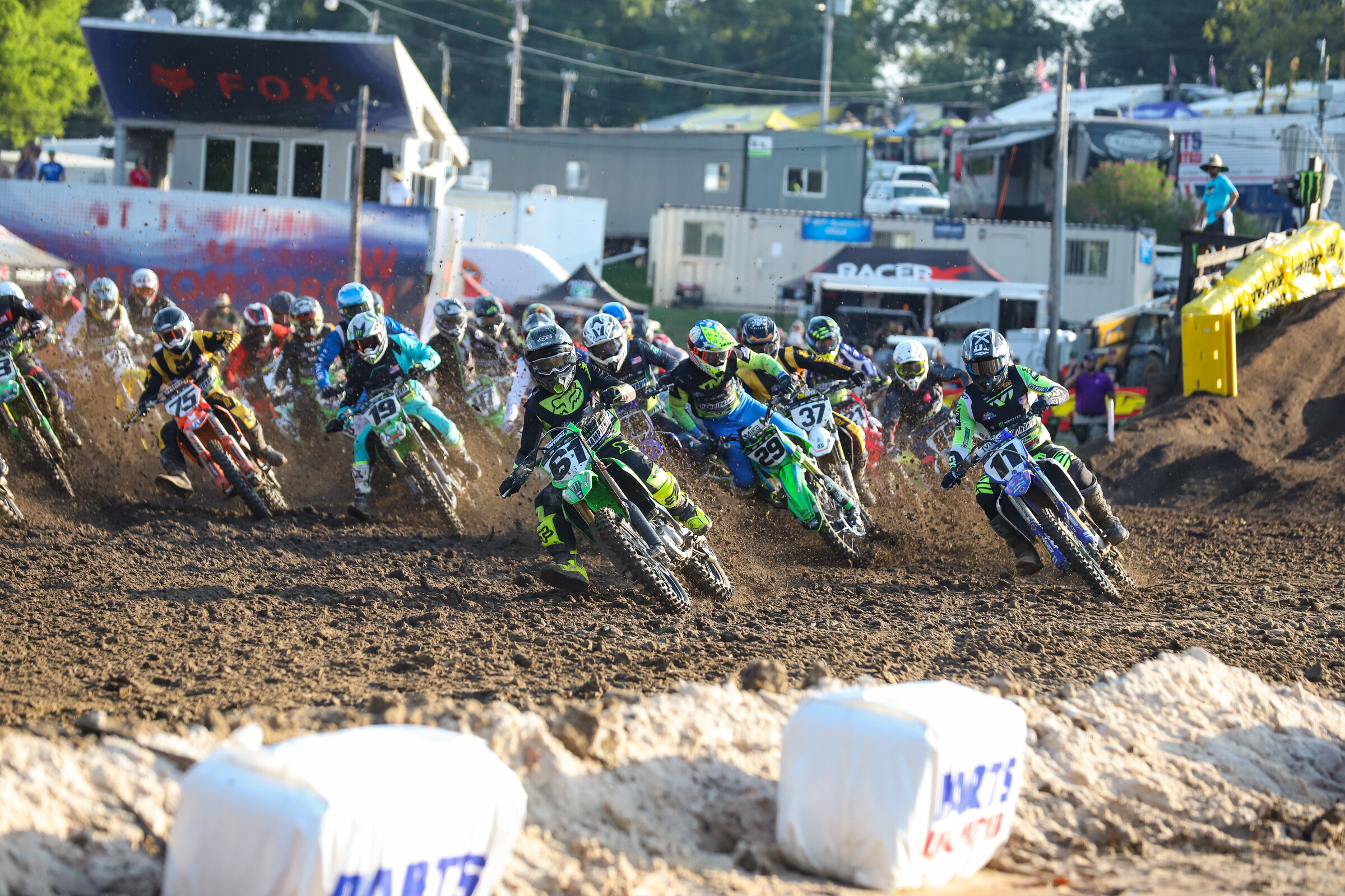 The first gate drop of the day saw some carnage...